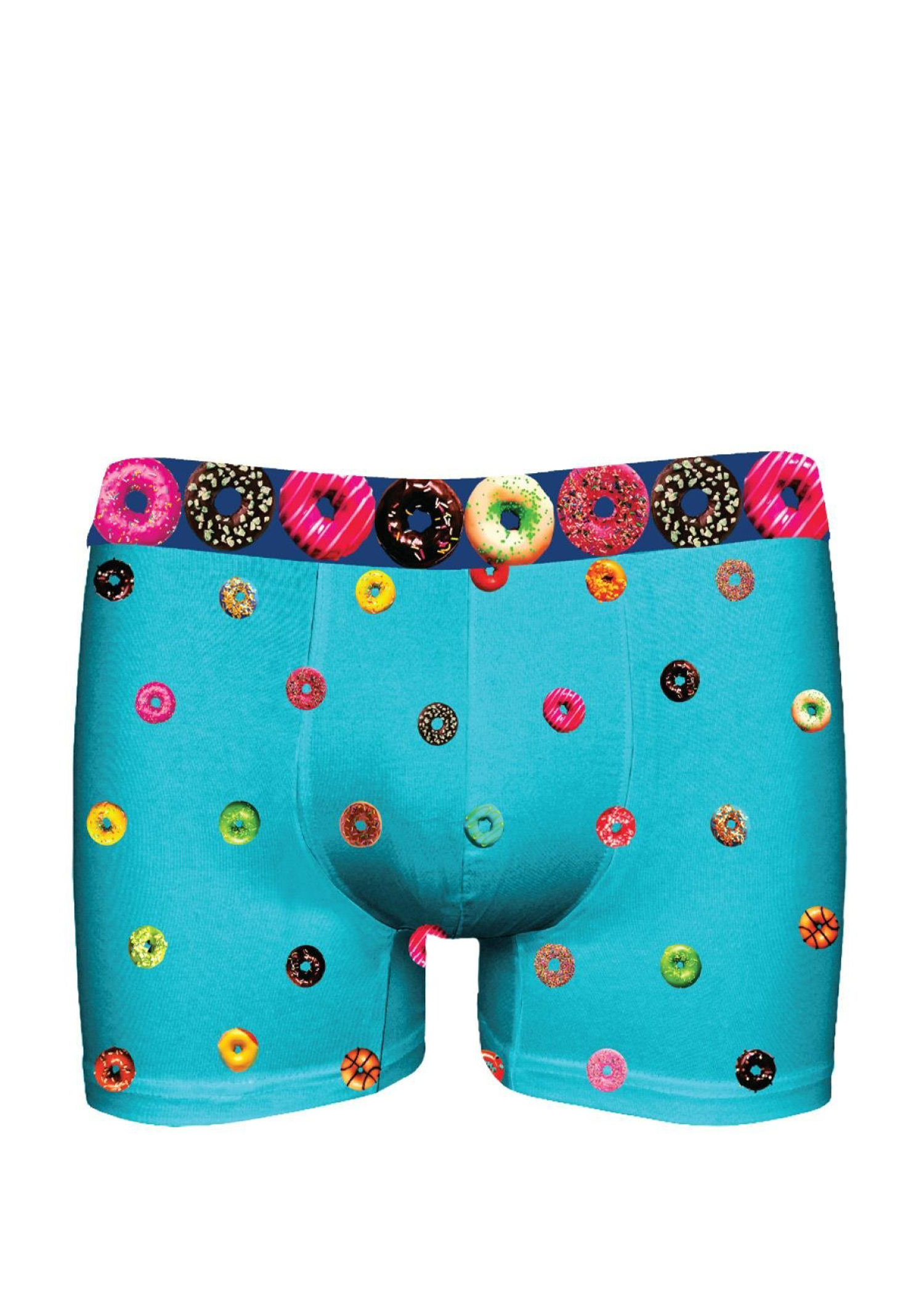 Colorblocked Baskılı Boxer