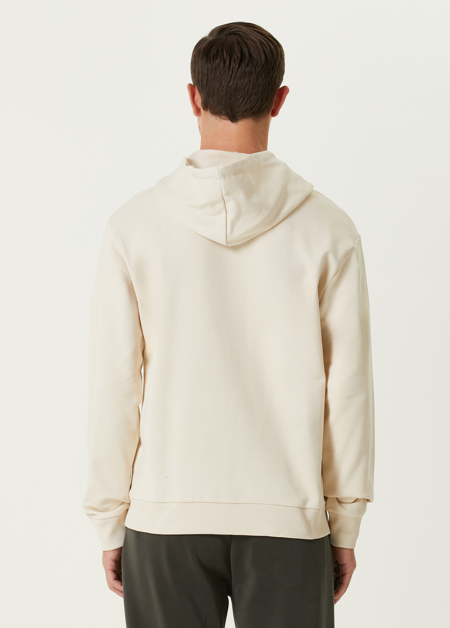 Bej Kapüşonlu Sweatshirt_2