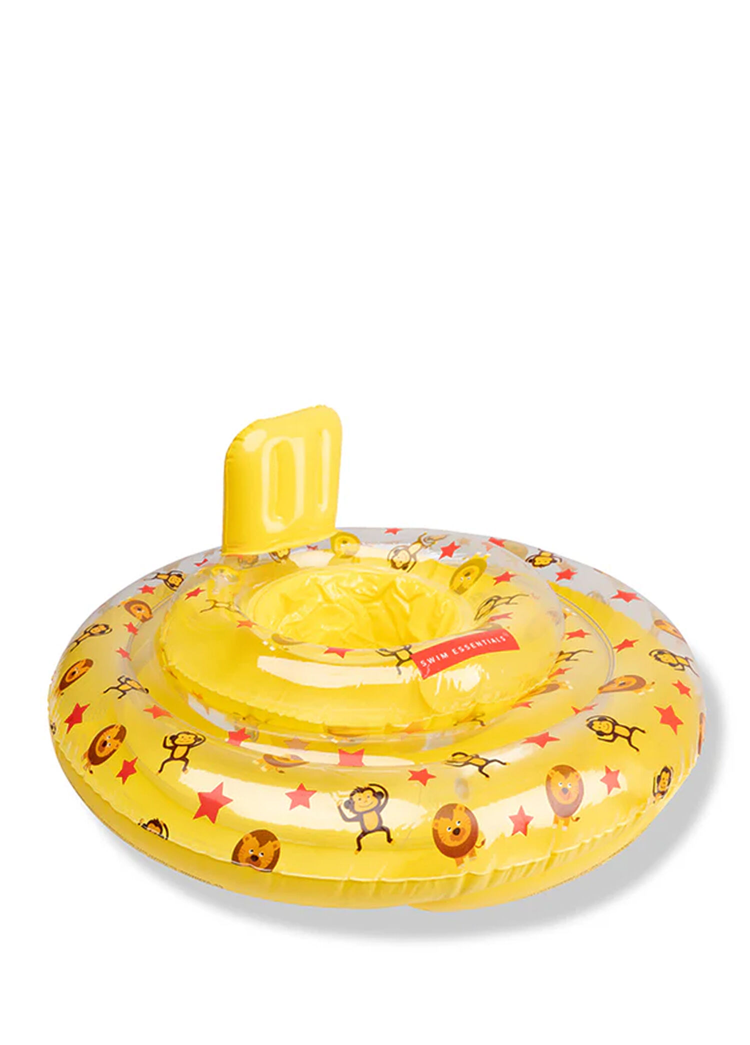 Yellow Circus Sarı Sırt Destekli Bebek Yüzme Simidi