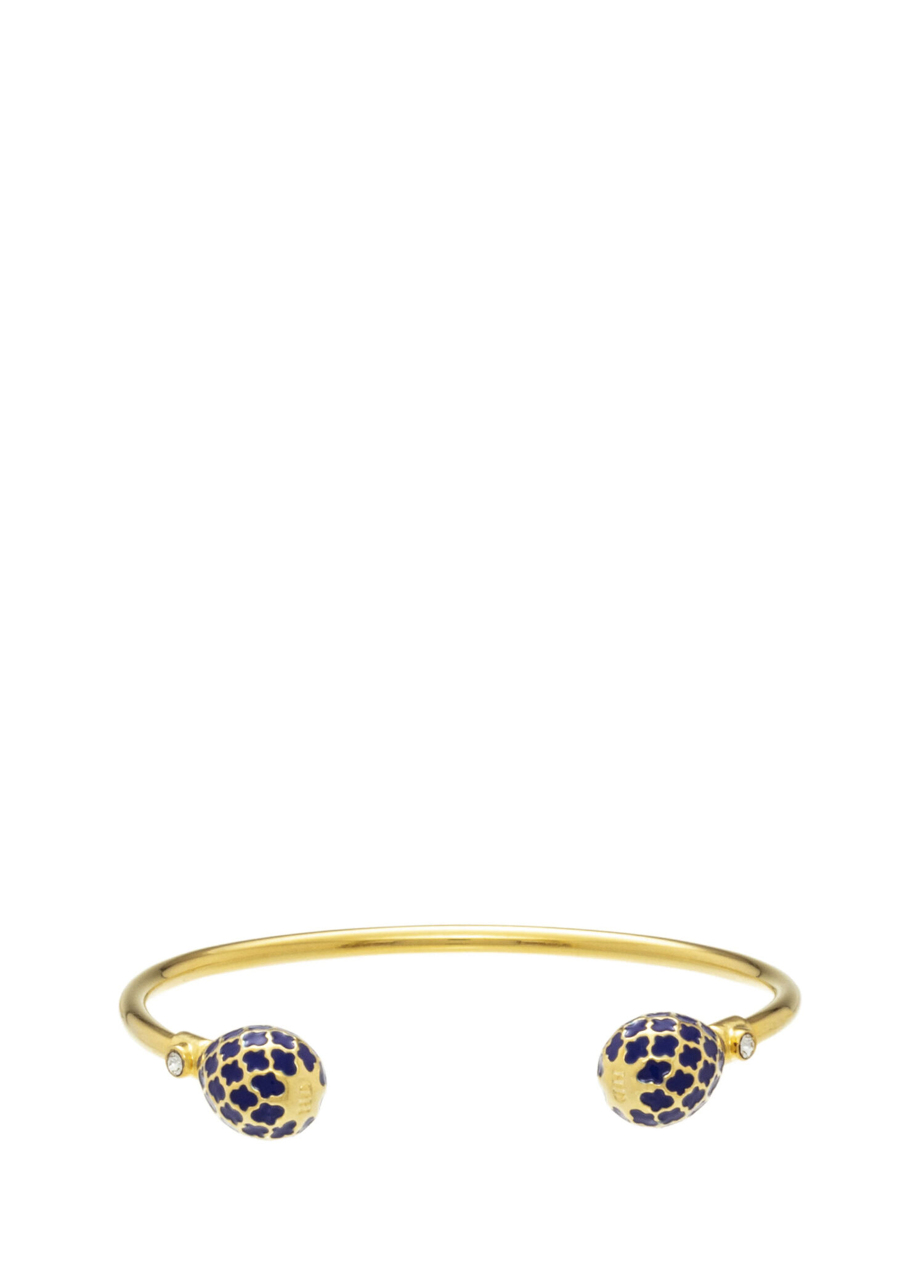 Agama Deep Cobalt Gold Torque Bangle Kadın Bileklik