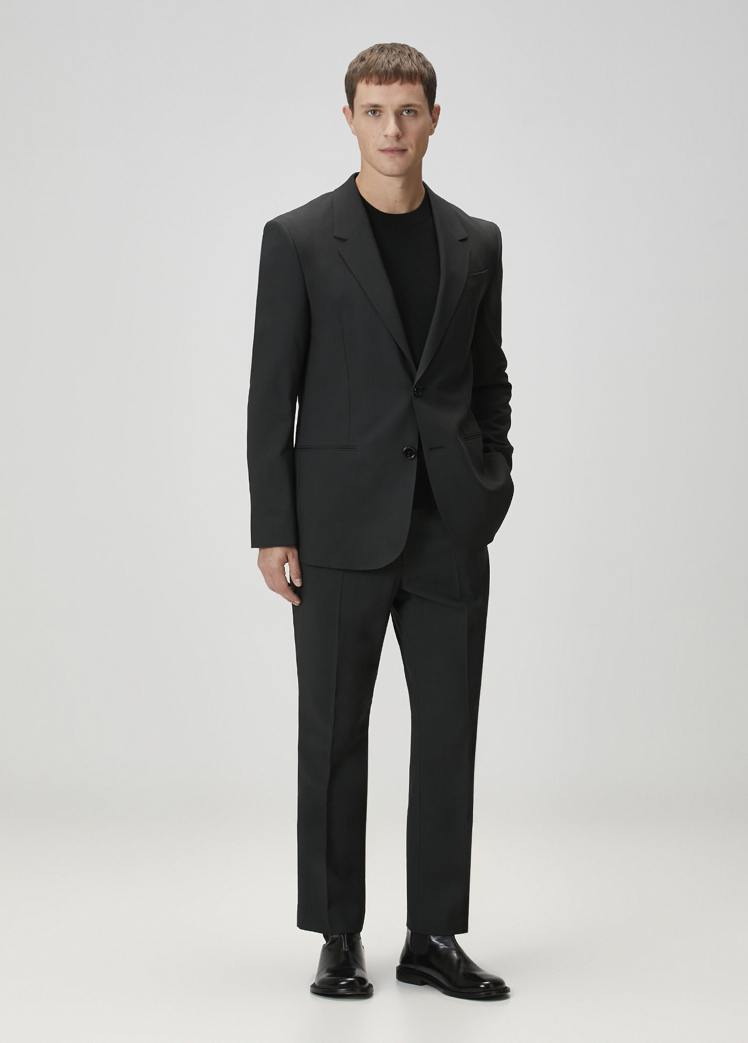 Anthracite Wool Trousers