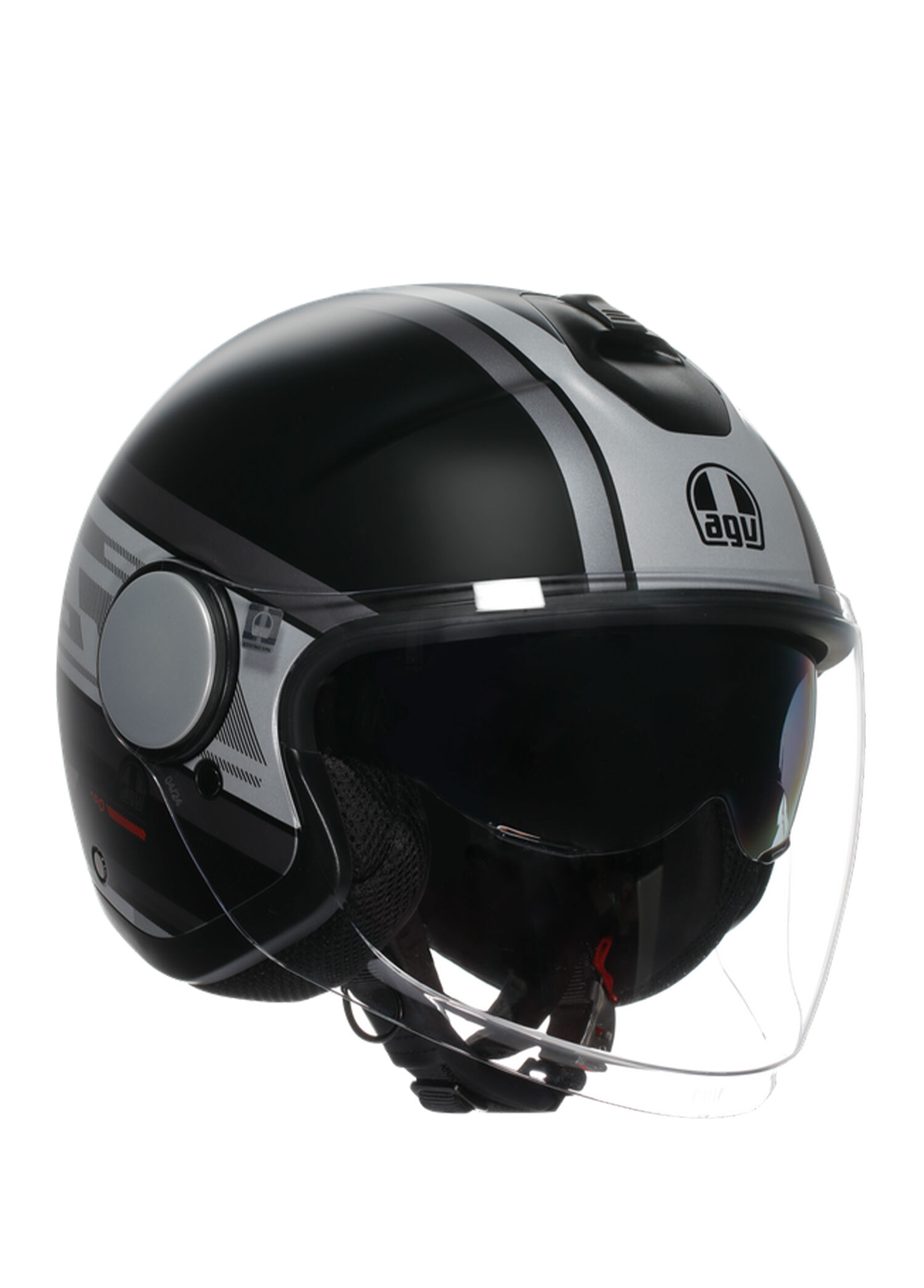 Eteres Mondello Matt Black Grey Açık Motosiklet Kaskı