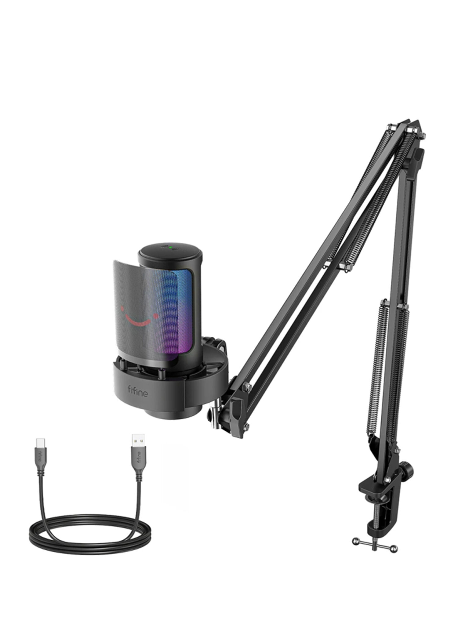 Fifine - Ampligame A8T USB Yayıncı Bilgisayar Mikrofonu - Siyah