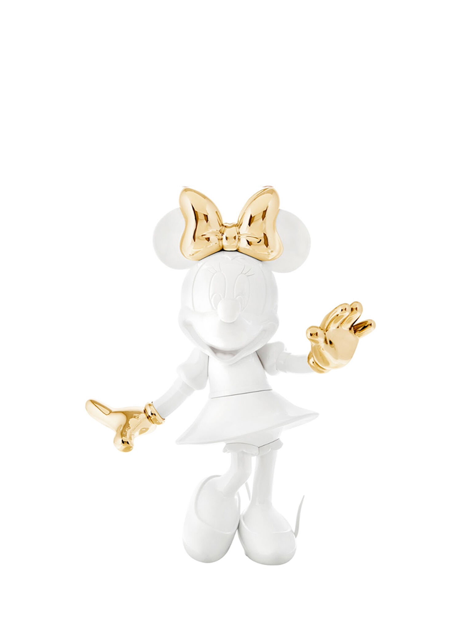 Minnie Welcome Beyaz Gold 62 cm Heykel