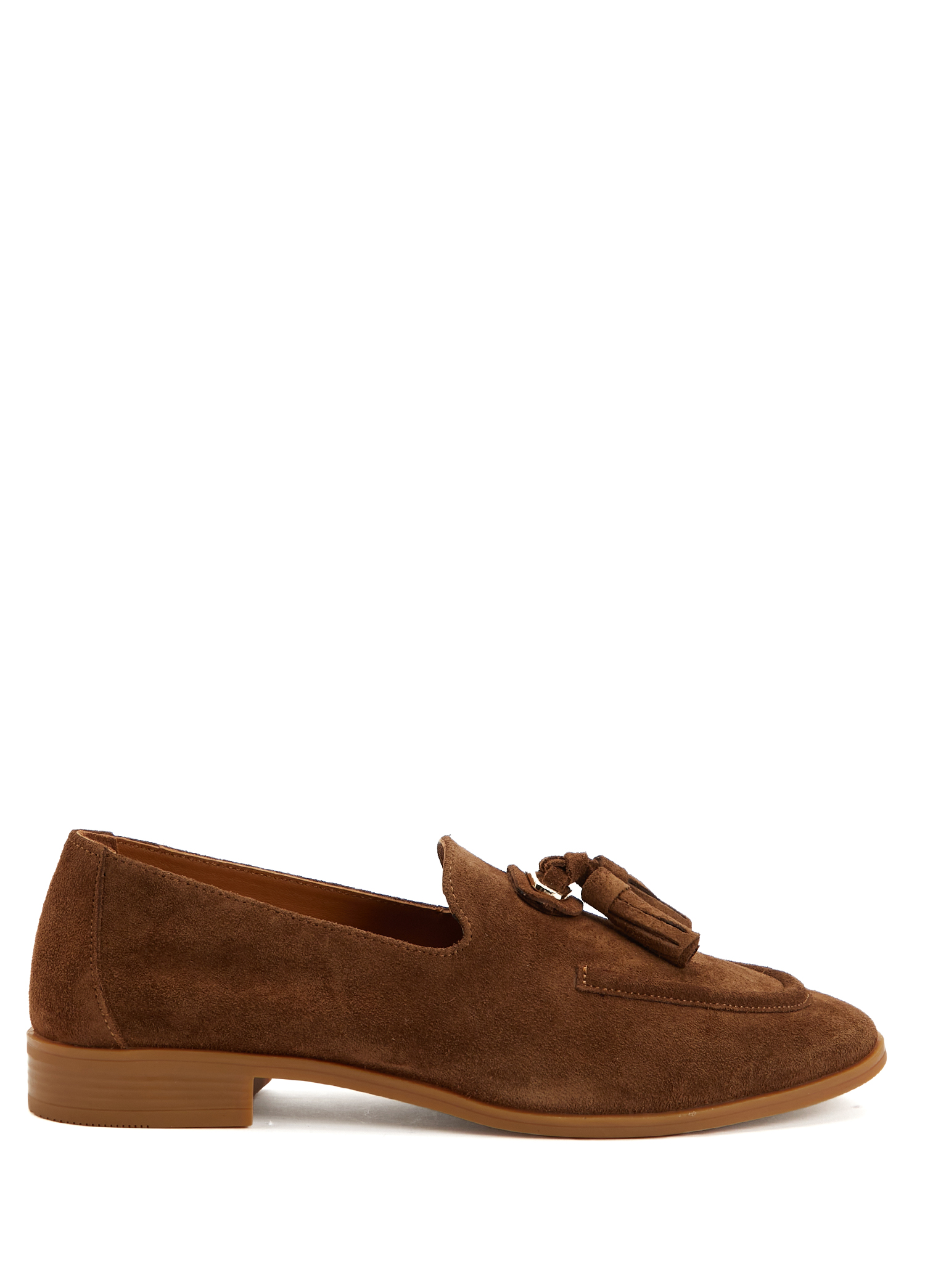 Açık Kahverengi Kadın Süet Loafer