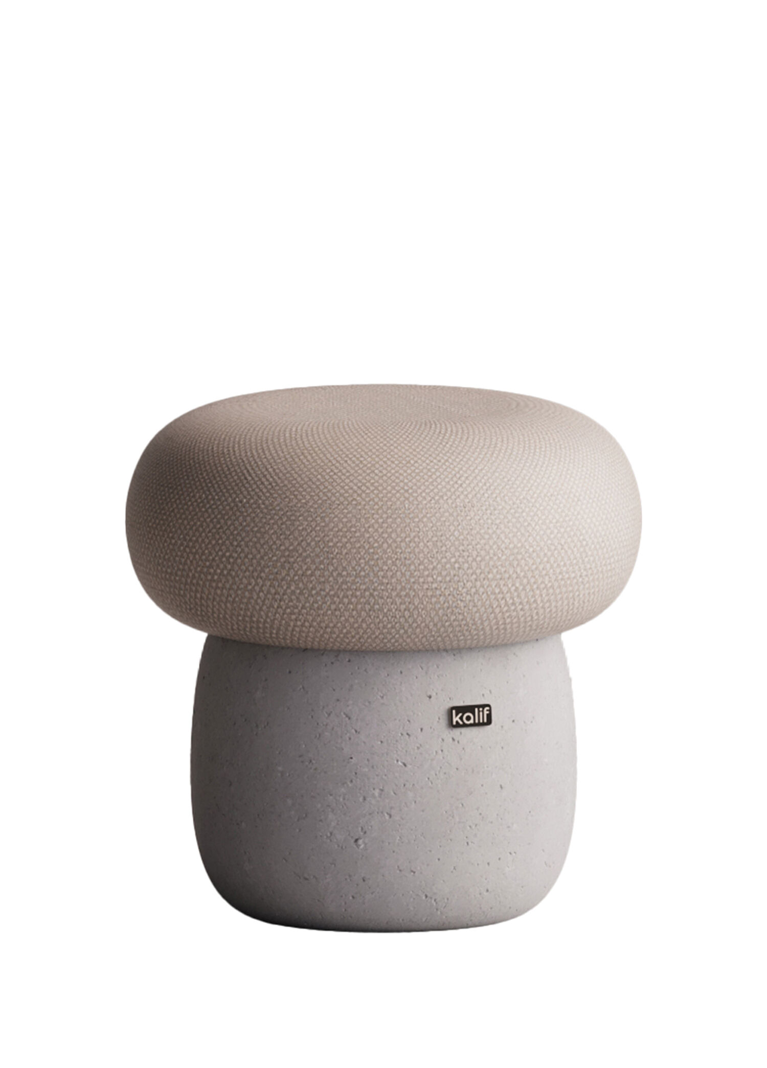 Eos Beyaz Beton Puf