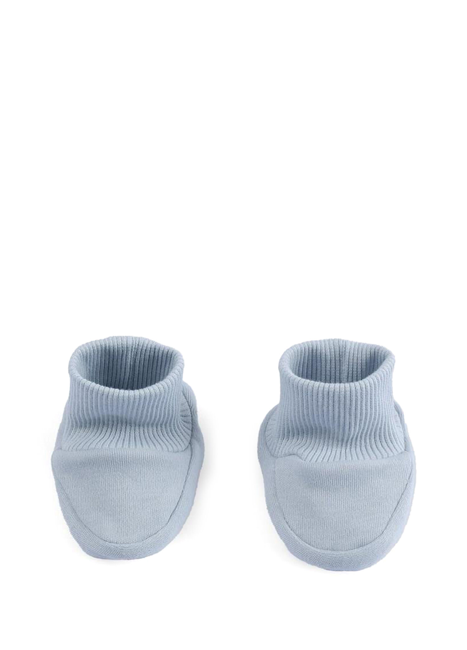 Mavi Organik Pamuk Unisex Bebek Patik