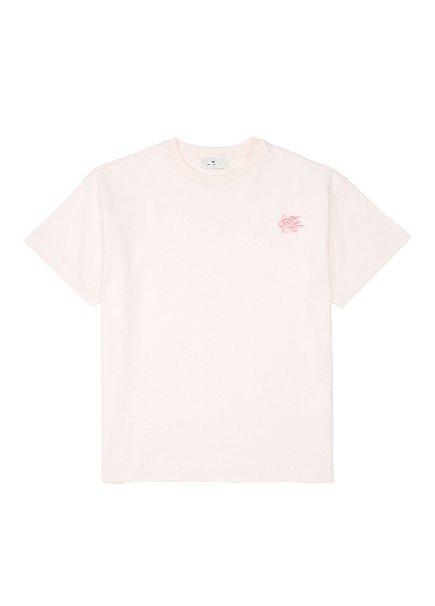 Pembe Logo Nakışlı Unisex Çocuk T-shirt