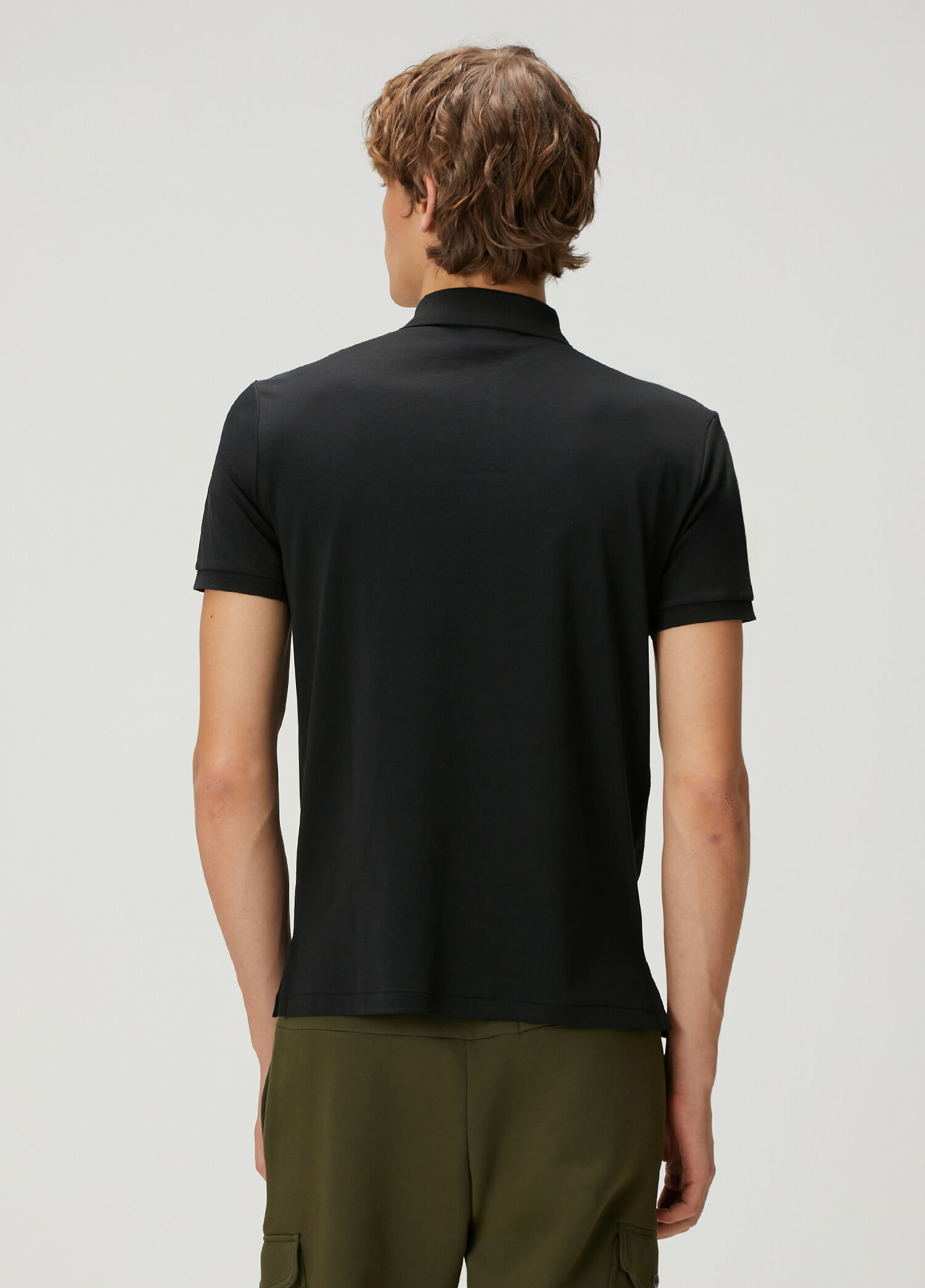 POLO RALPH LAUREN ブラック SLIM FIT バラ売り 1枚 Polo Ralph Lauren Custom Slim Fit Logolu Polo Yaka T-shirt