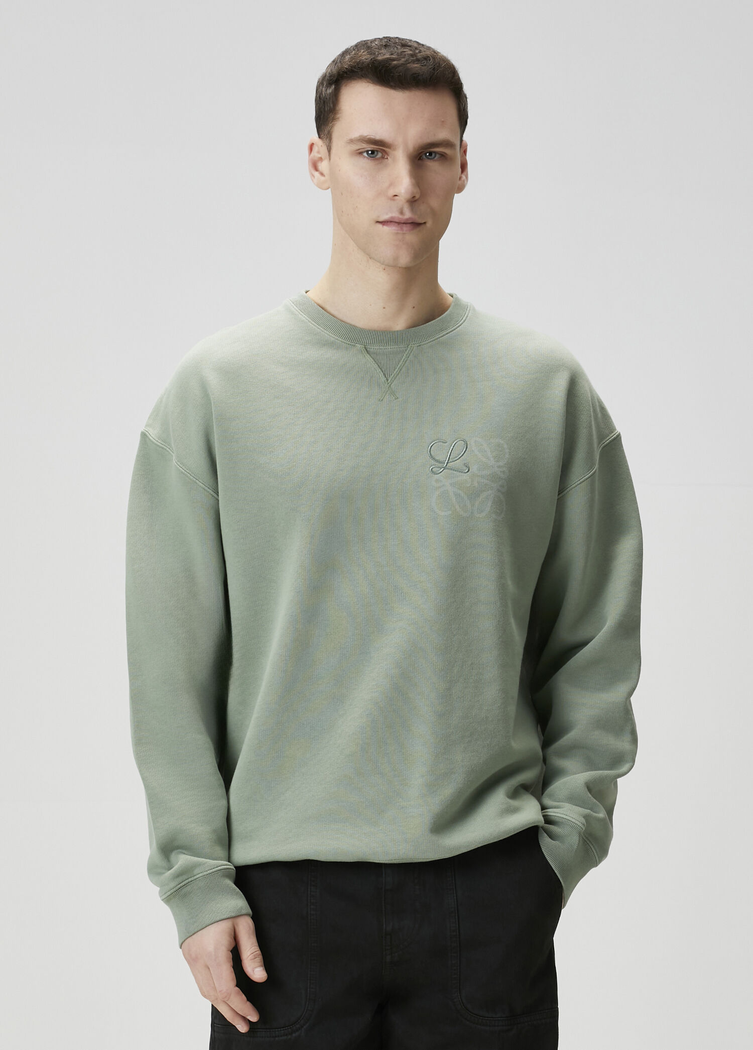 Yeşil Logo Detaylı Sweatshirt