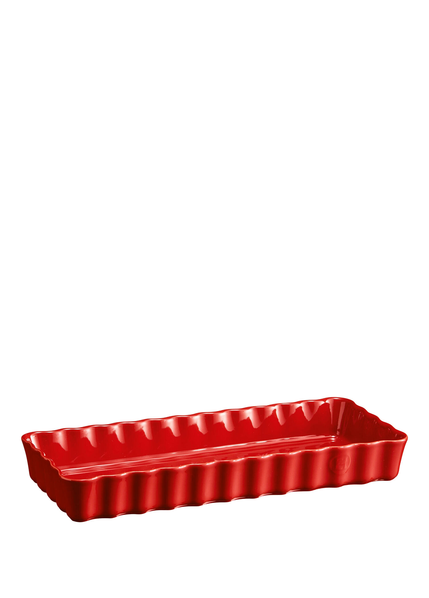 Kırmızı Seramik Dikdörtgen Tart Börek Fırın Kabı 36 cm