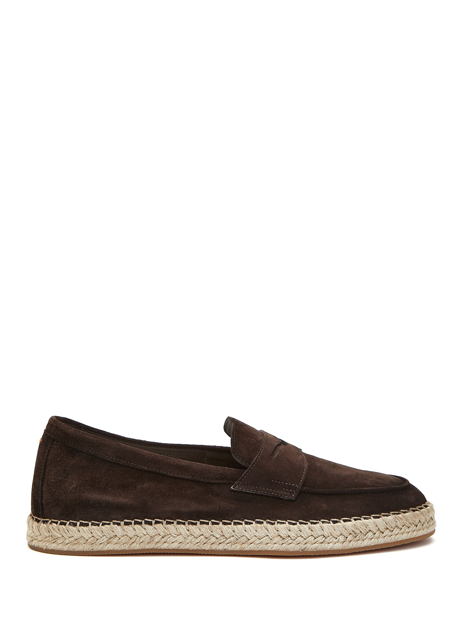 Carlos Koyu Kahverengi Erkek Süet Loafer