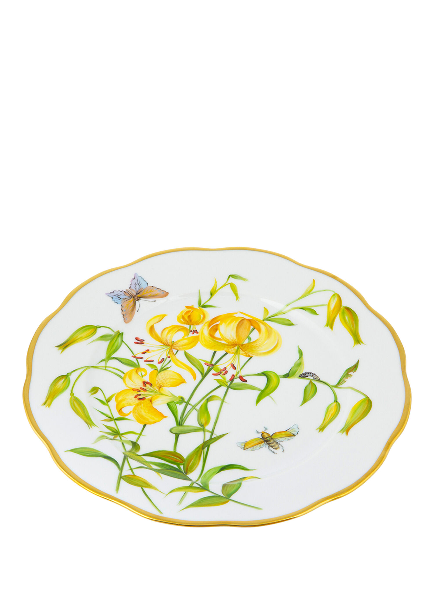 American Wild Flowers Desenli Porselen Yemek Tabağı 26 cm
