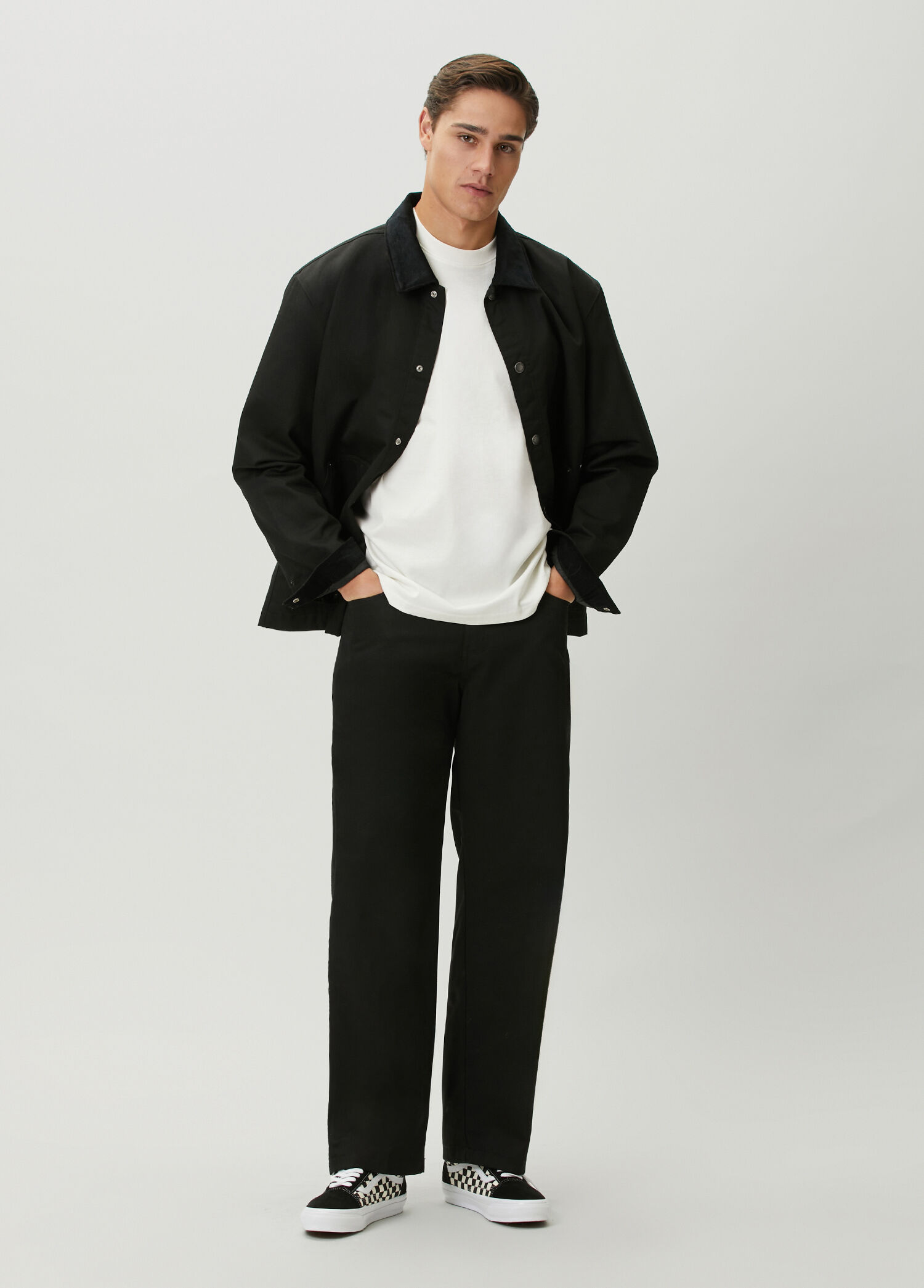 Union Loos Straight Siyah Twill Pantolon