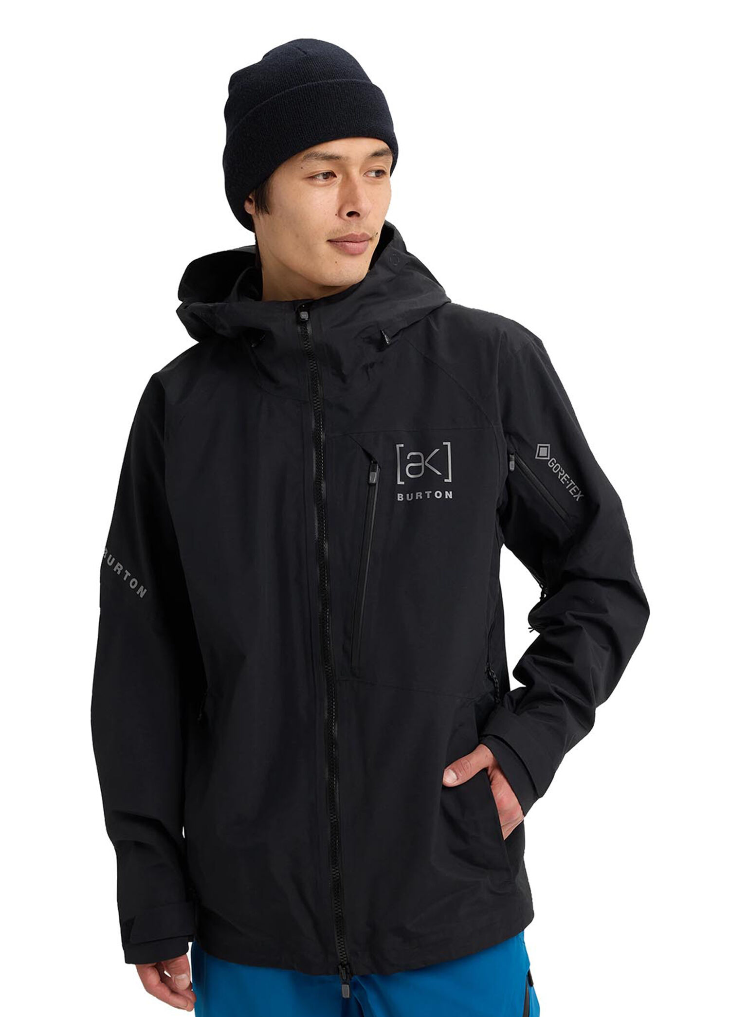 Cyclic Gore‑Tex 2L Siyah Kapüşonlu Regular Fit Erkek Snowboard Ceketi