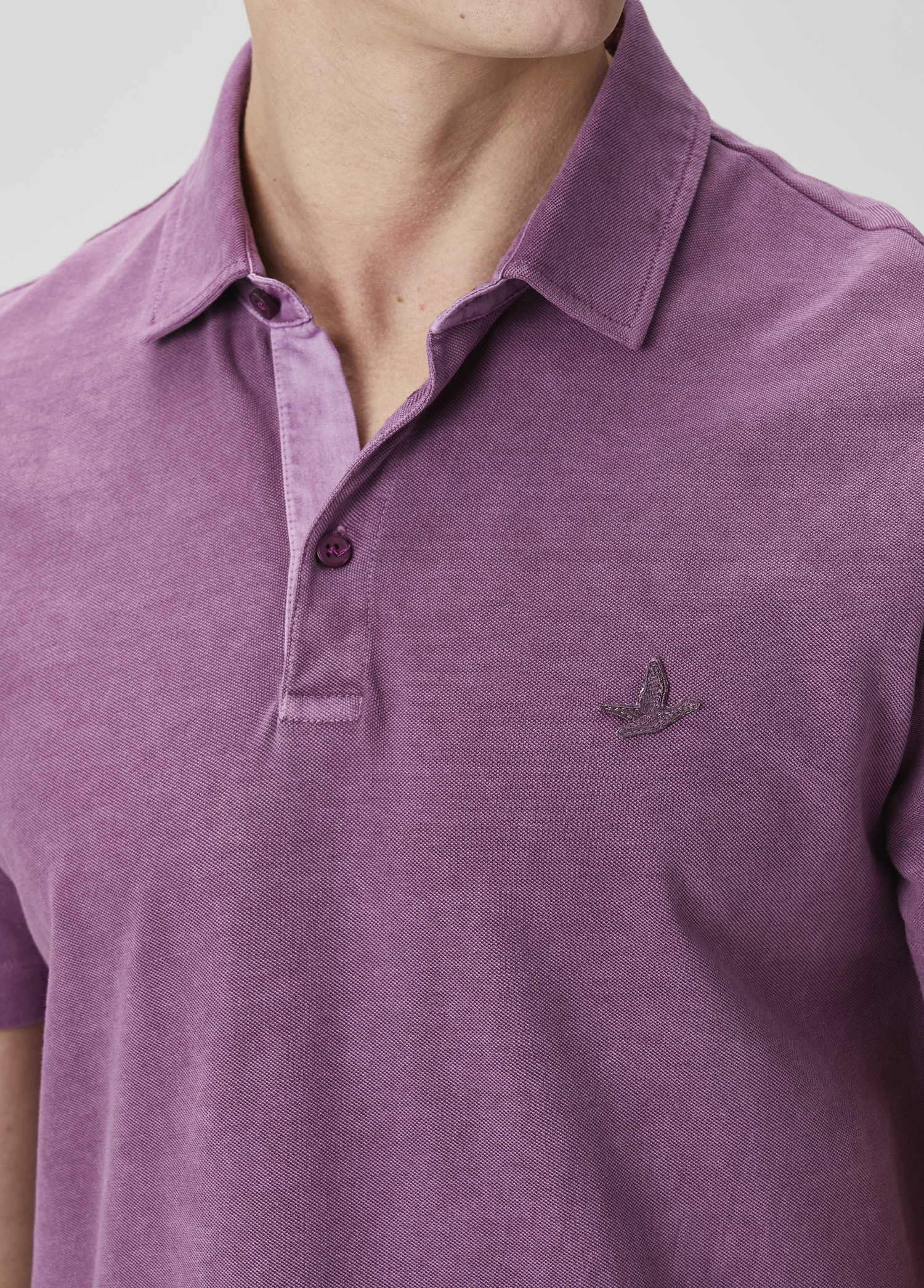Comfort Fit Mor Polo Yaka T-shirt_6