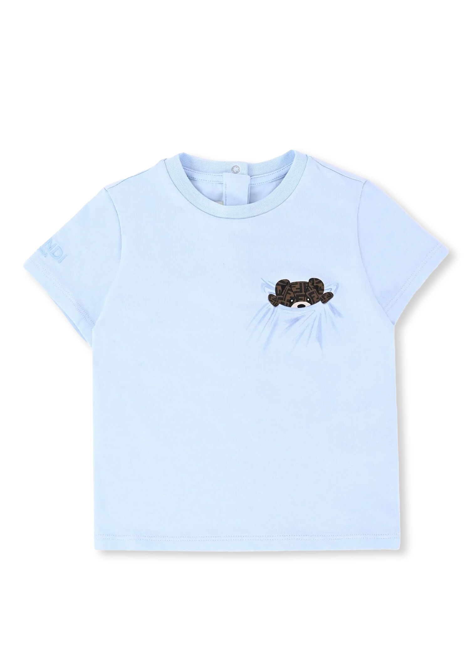 Açık Mavi Unisex Bebek T-shirt