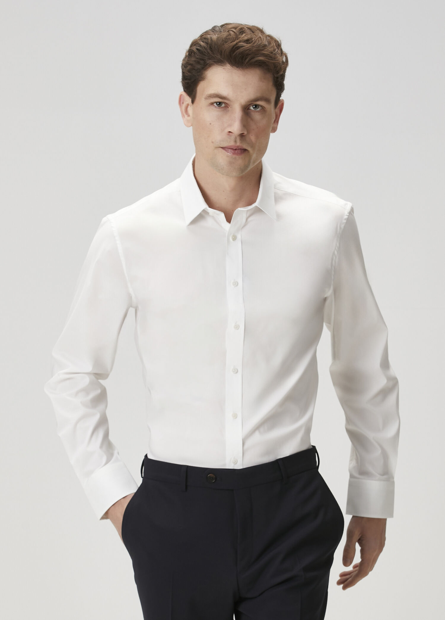 Slim Fit Beyaz Gömlek