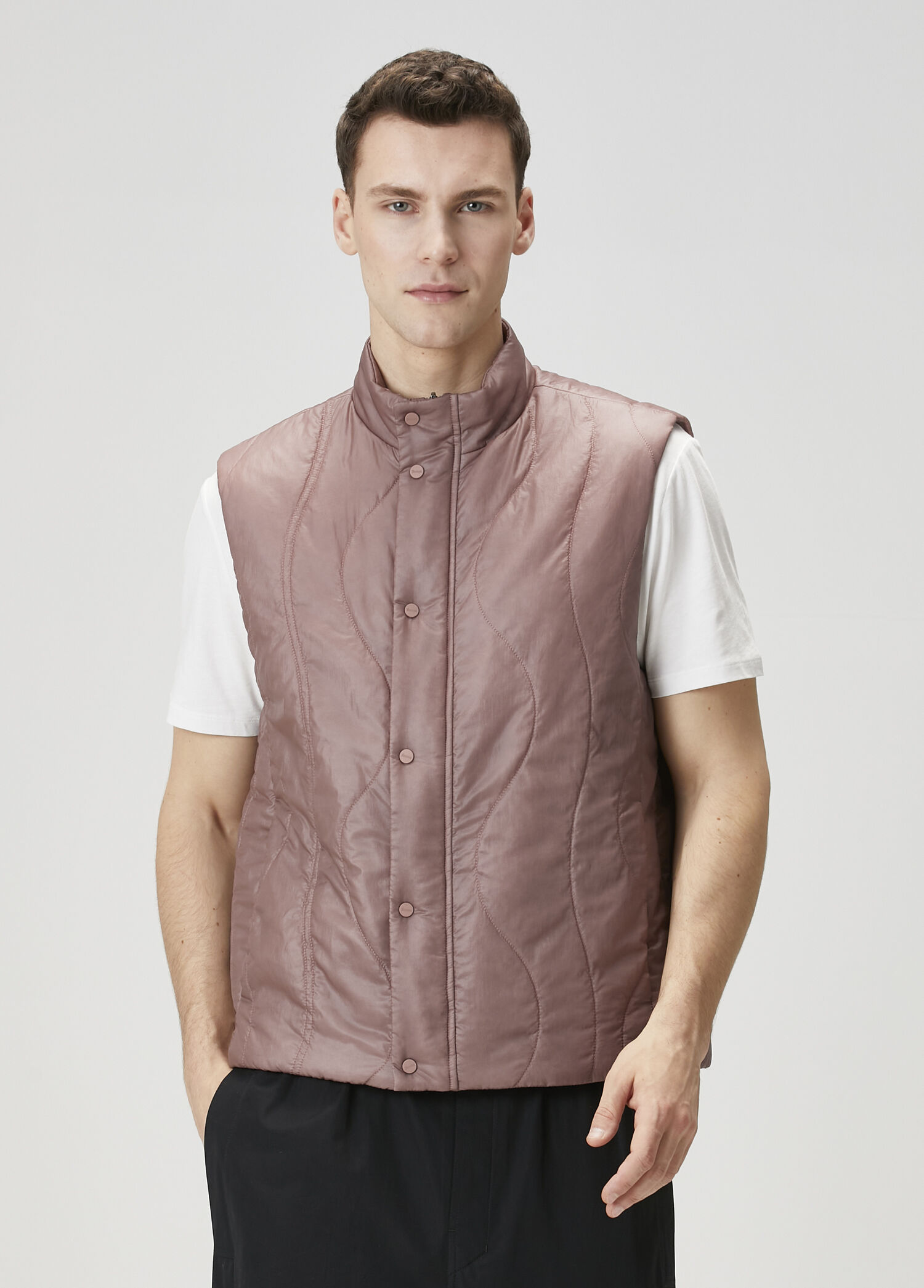 Men's Dark Pink 4-Piece Men's Vest Set Also available in Big and Tall Sizes main image 1