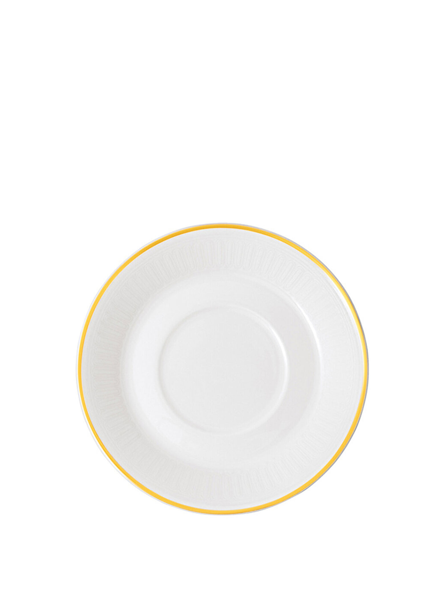 Chateau Septfontaines Beyaz Gold Porselen Türk Kahvesi Fincan Tabağı 13 cm