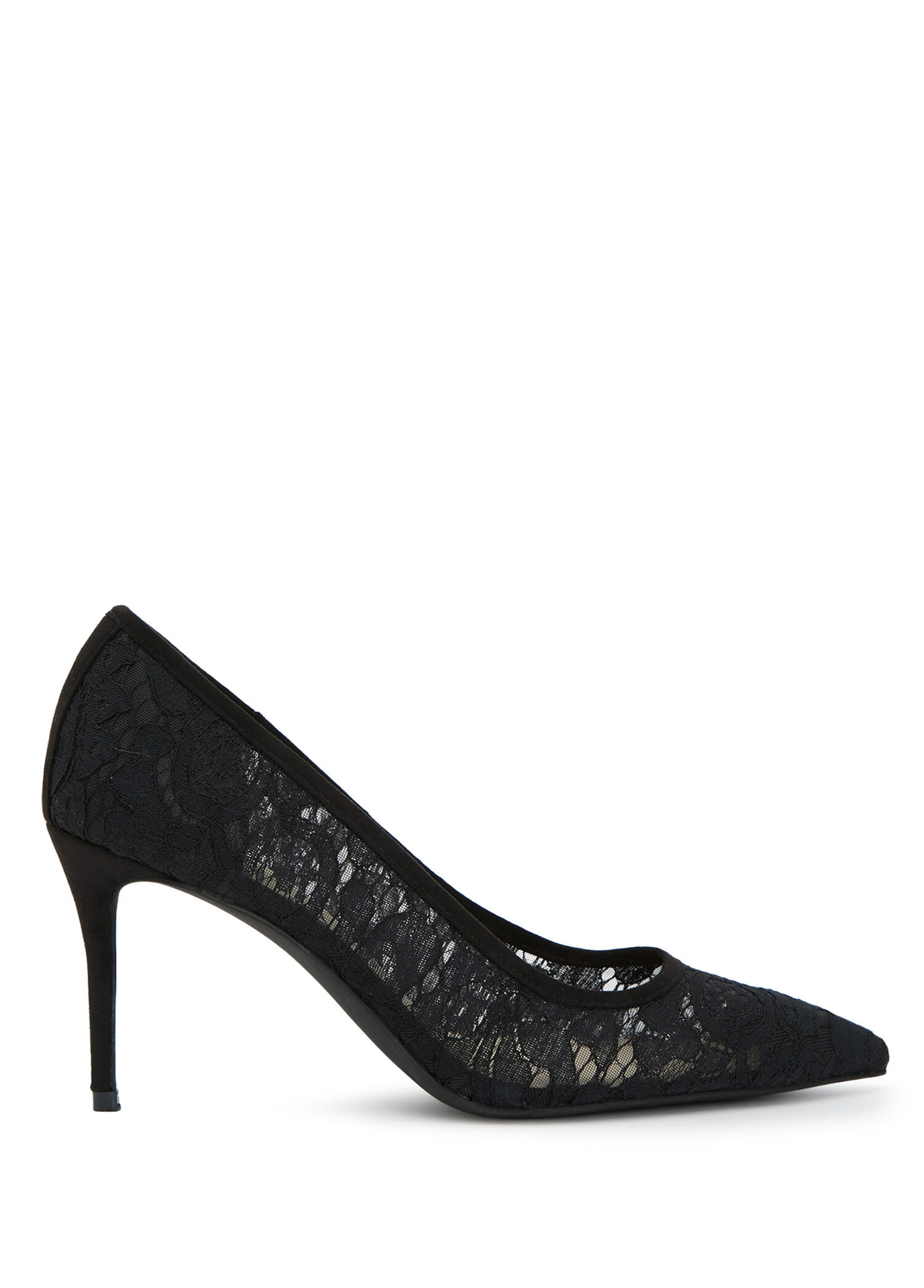 Siyah Dantelli Stiletto