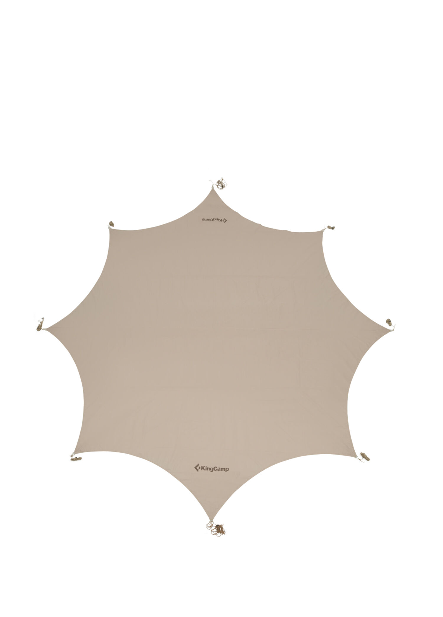 Albano 5 Glamping Tarp Khaki UPF50+ Su Geçirmez Kamp Brandası 410 x 410 cm