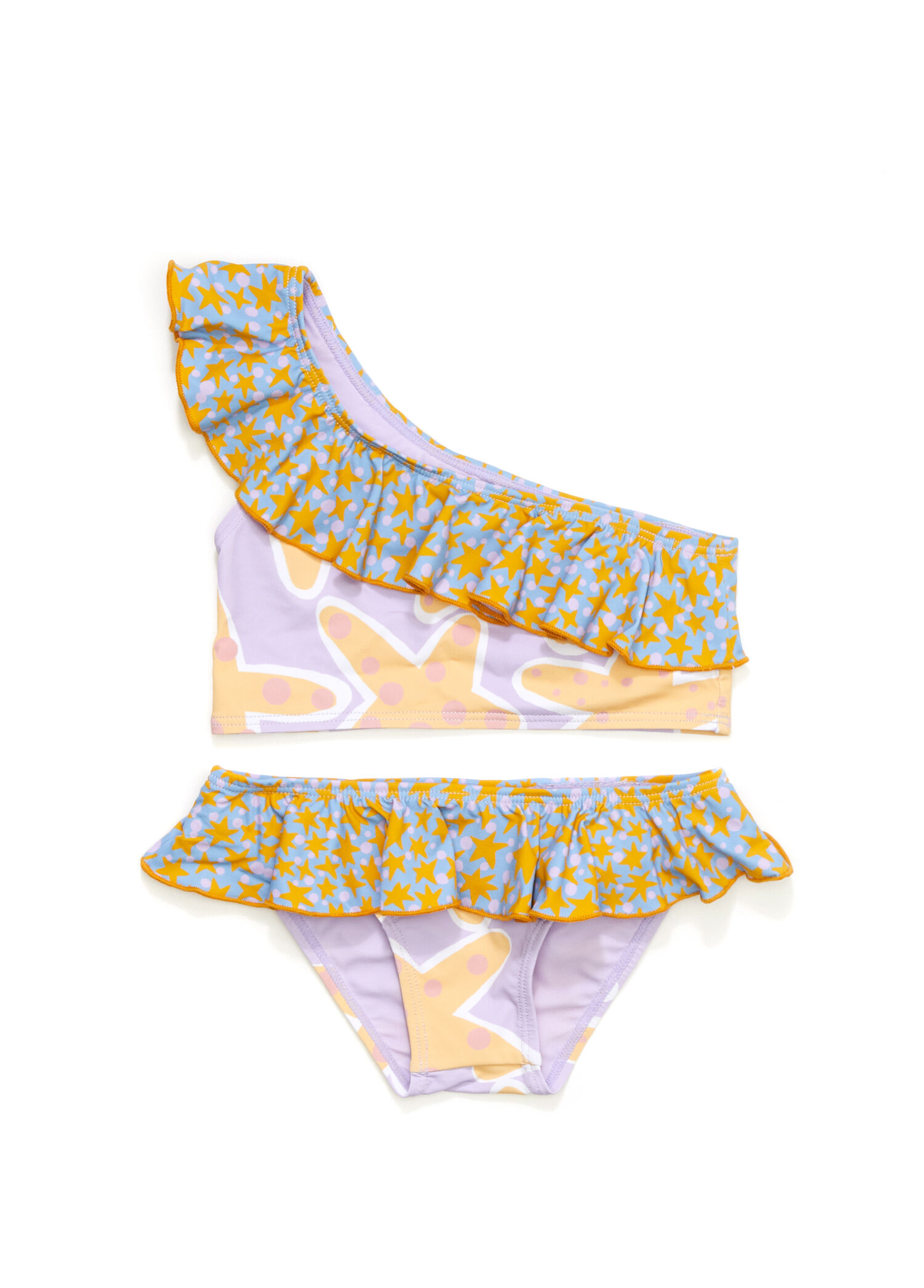 Çok Renkli Kız Çocuk Bikini Takımı