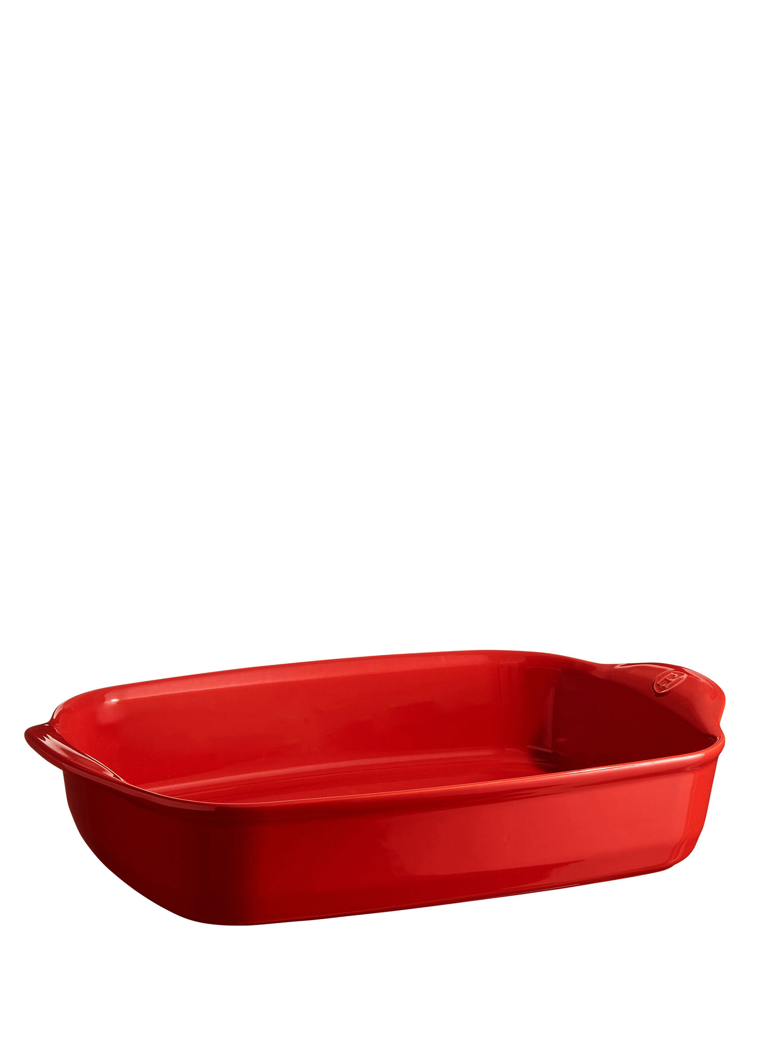 Kırmızı Seramik Dikdörtgen Fırın Kabı 42 cm