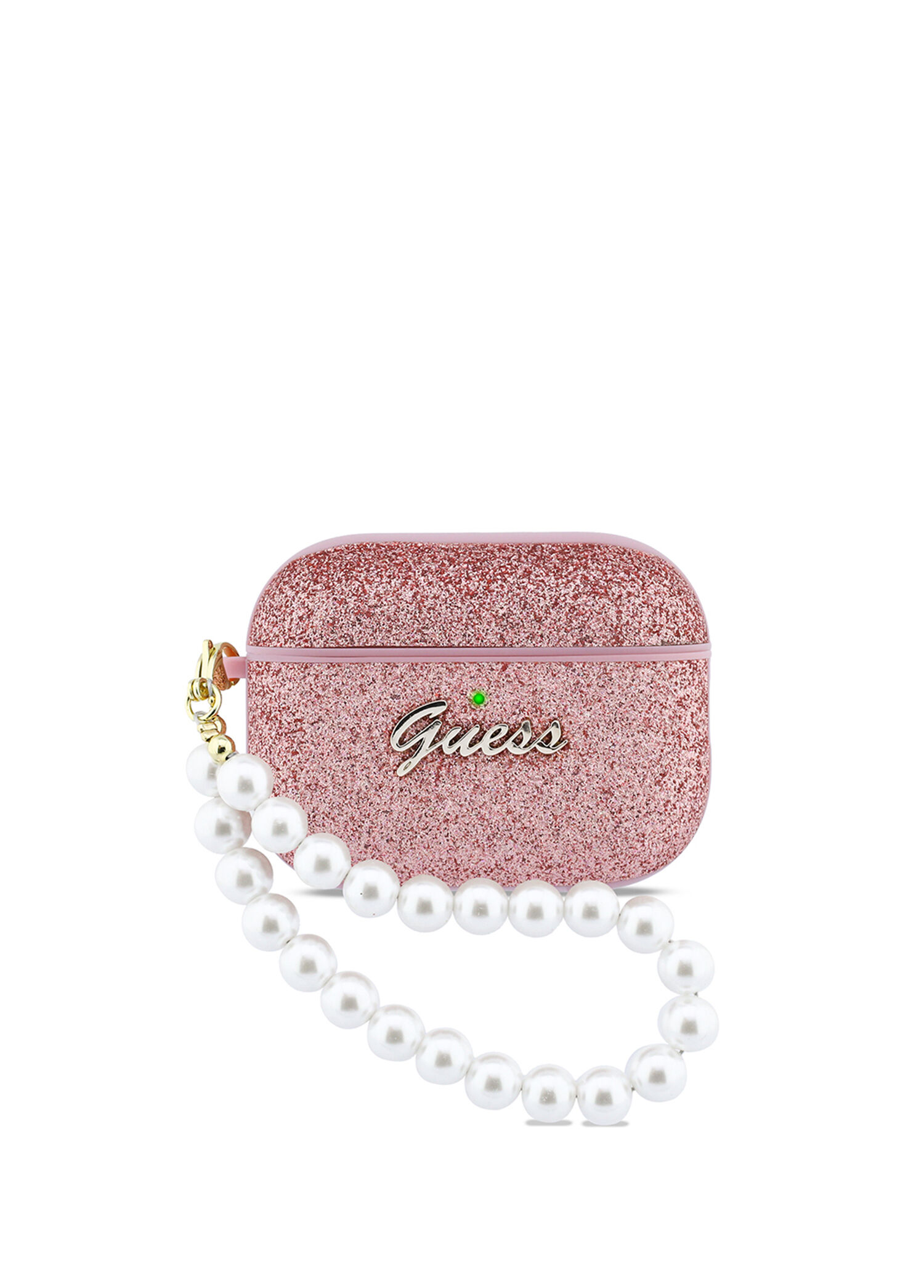 AirPods Pro 3 Uyumlu Pembe Glitter İnci Askılı Kulaklık Kılıfı