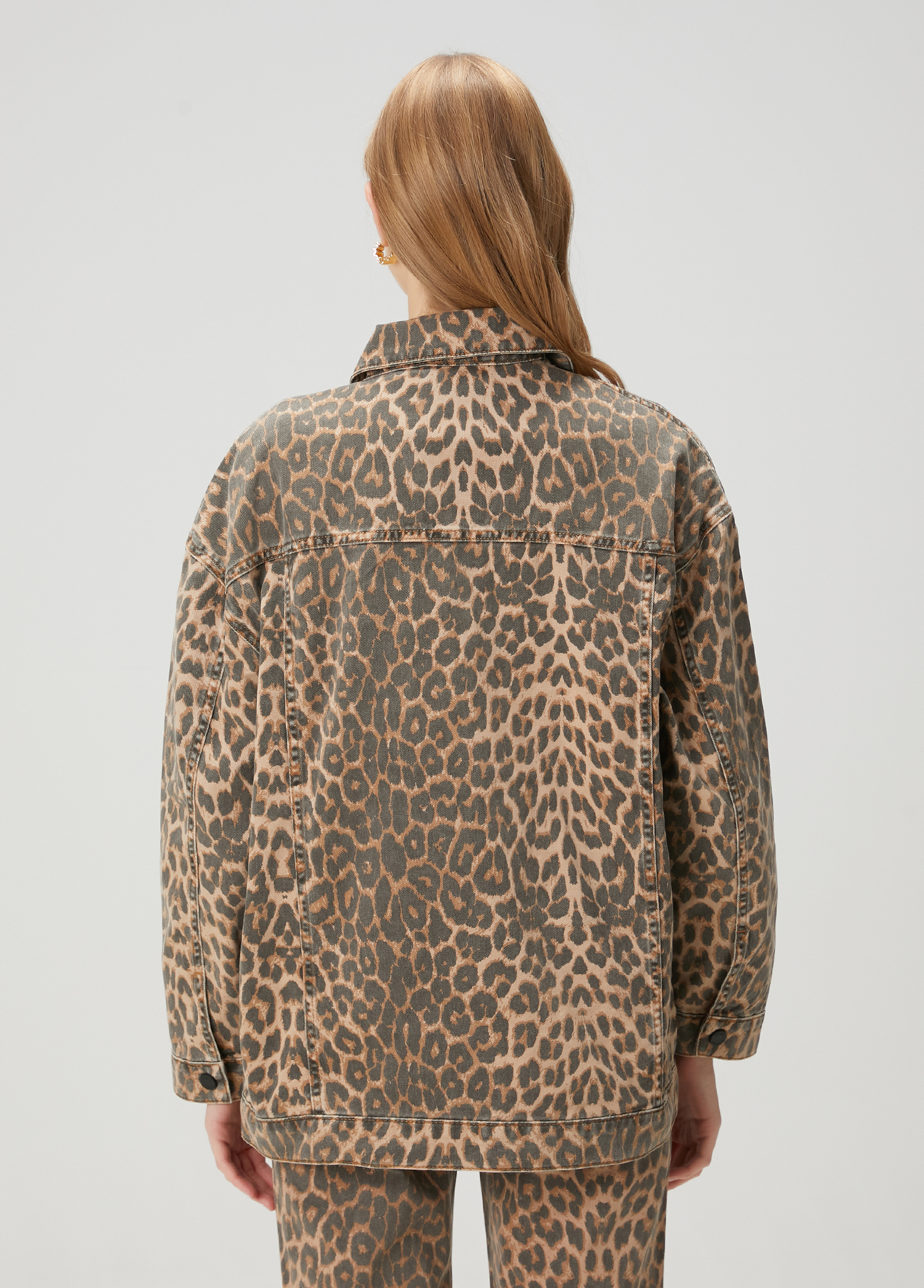 Leopar Desenli Denim Ceket_3