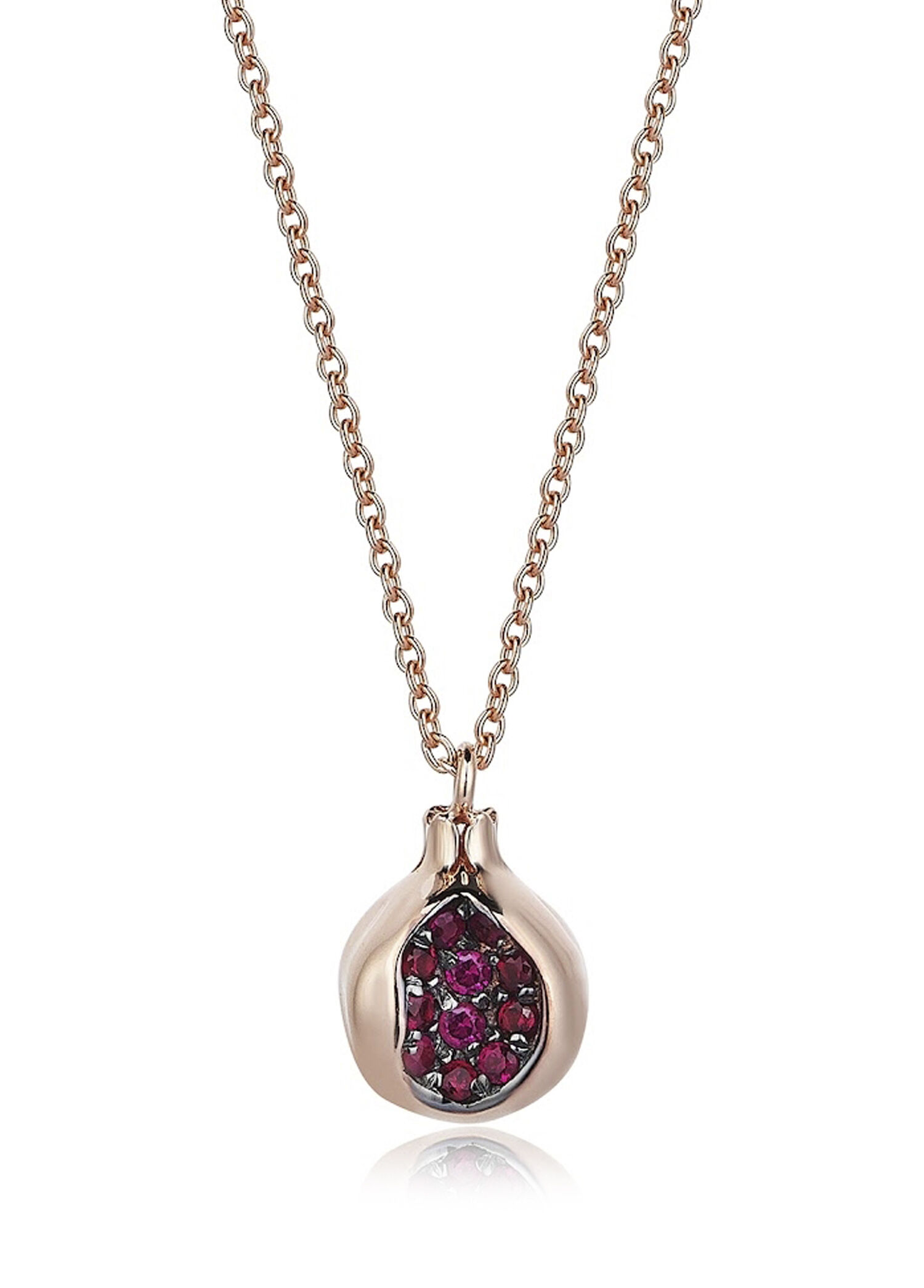 Nar 14 Ayar Rose Gold Kadın Kolye