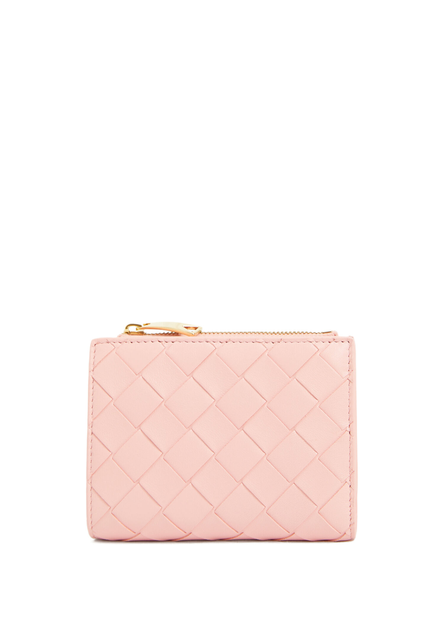Intrecciato Small Pembe Kadın Deri Cüzdan