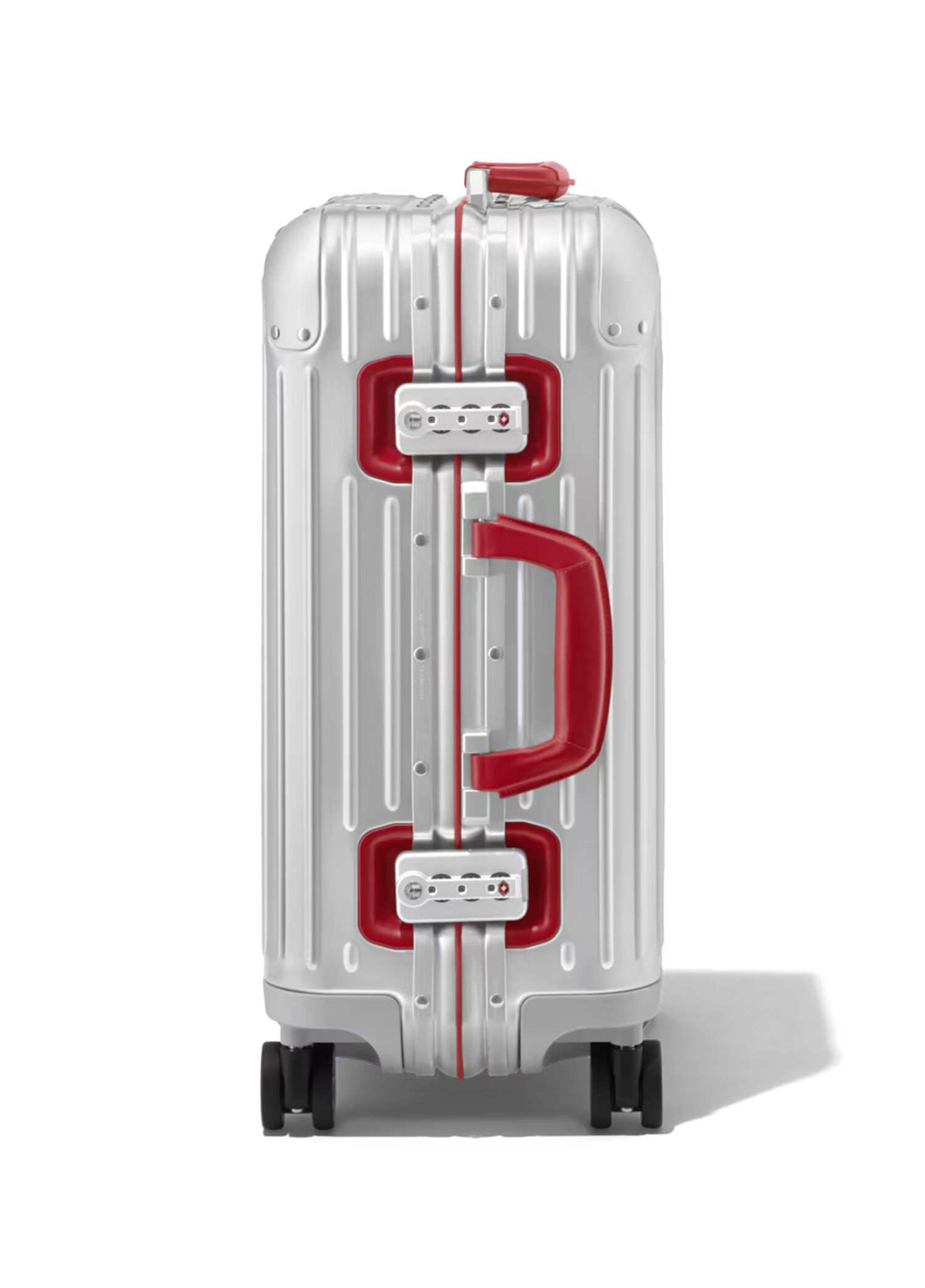 RIMOWA Gümüş Erkek Original Cabin Twist Silver Kırmızı Bavul