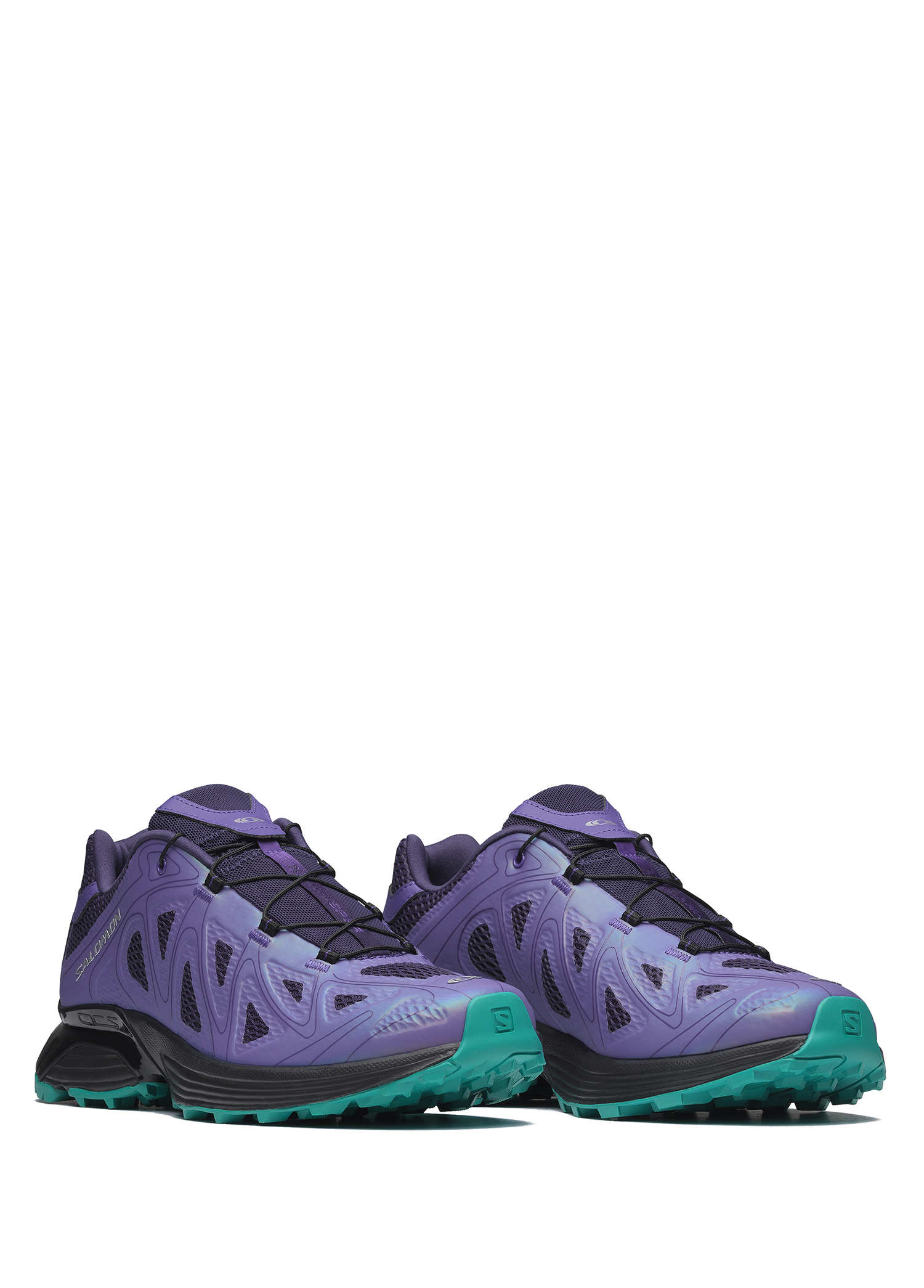 未使用品 SALOMON SPELL × COSMIC 138 Salomon Siyah-Mor Kadın XT-Whisper Void Siyah Mor Kadın Sneaker