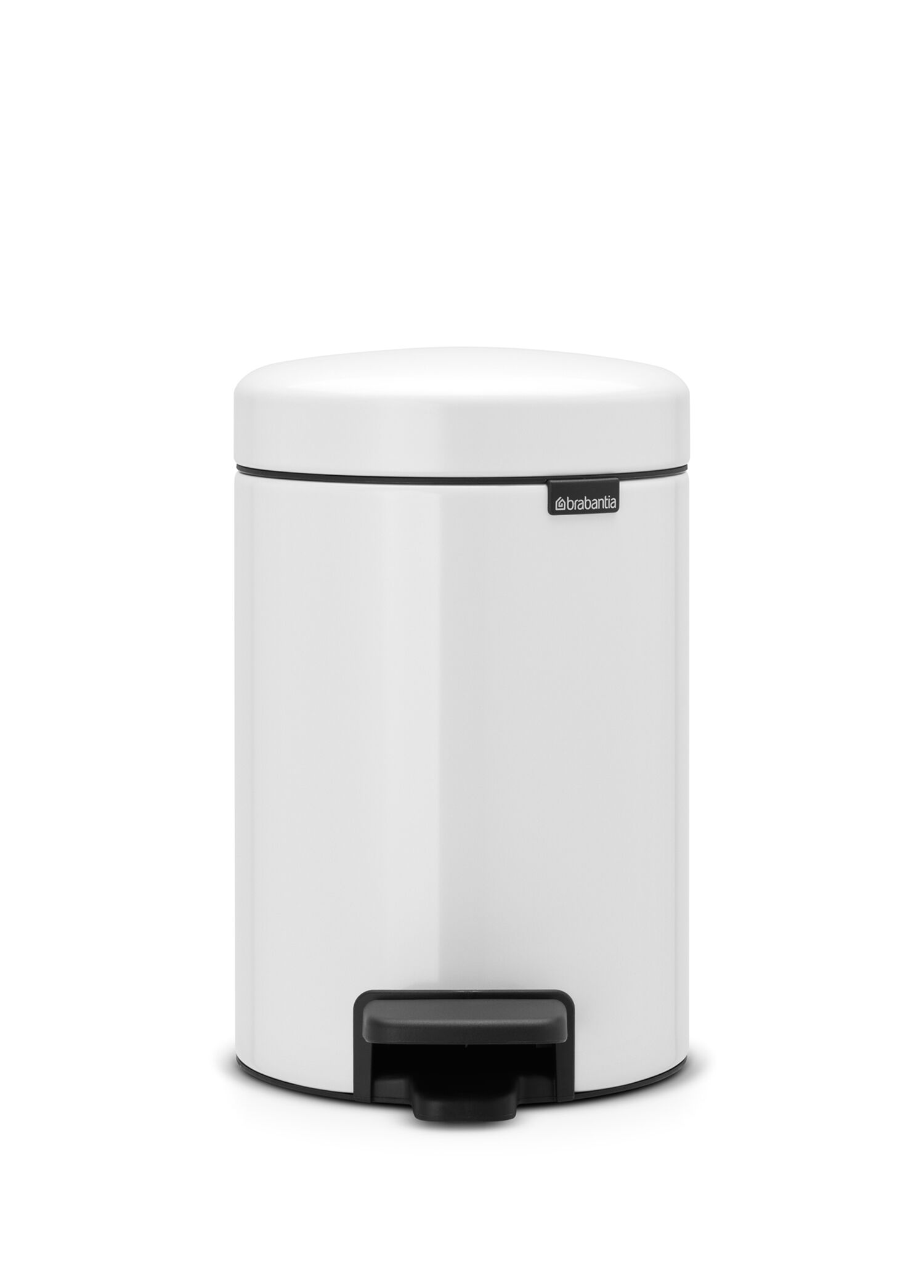 Newicon White Çelik Banyo Pedallı Çöp Kovası 3 Lt
