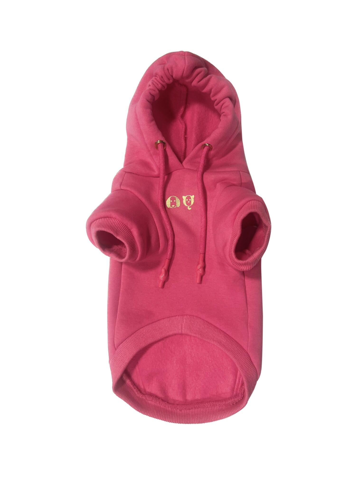 I Woof U Pembe Kedi Hoodie