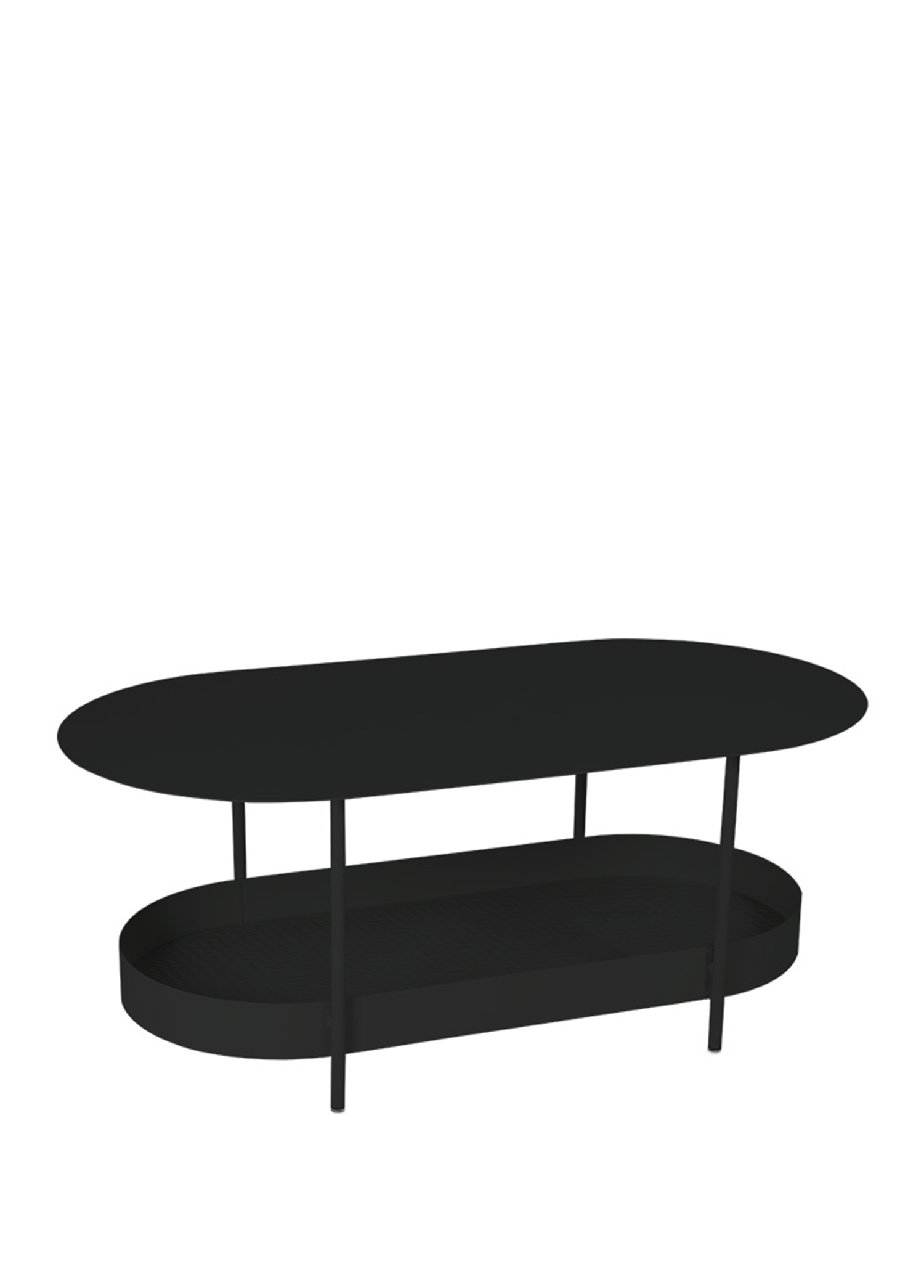 Salsa Low Table Siyah Sehpa