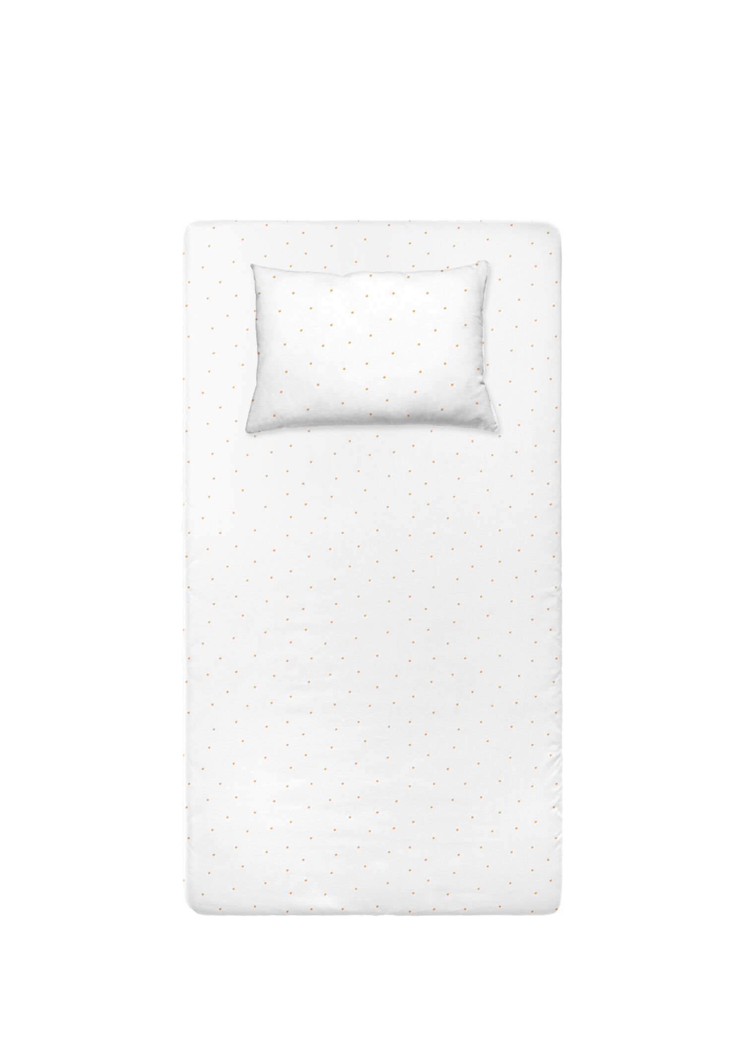 Stars Organik Pamuk Saten Bebek Lastikli Çarşaf ve Yastık Kılıfı Seti 70 x 140 cm + 35 x 45 cm