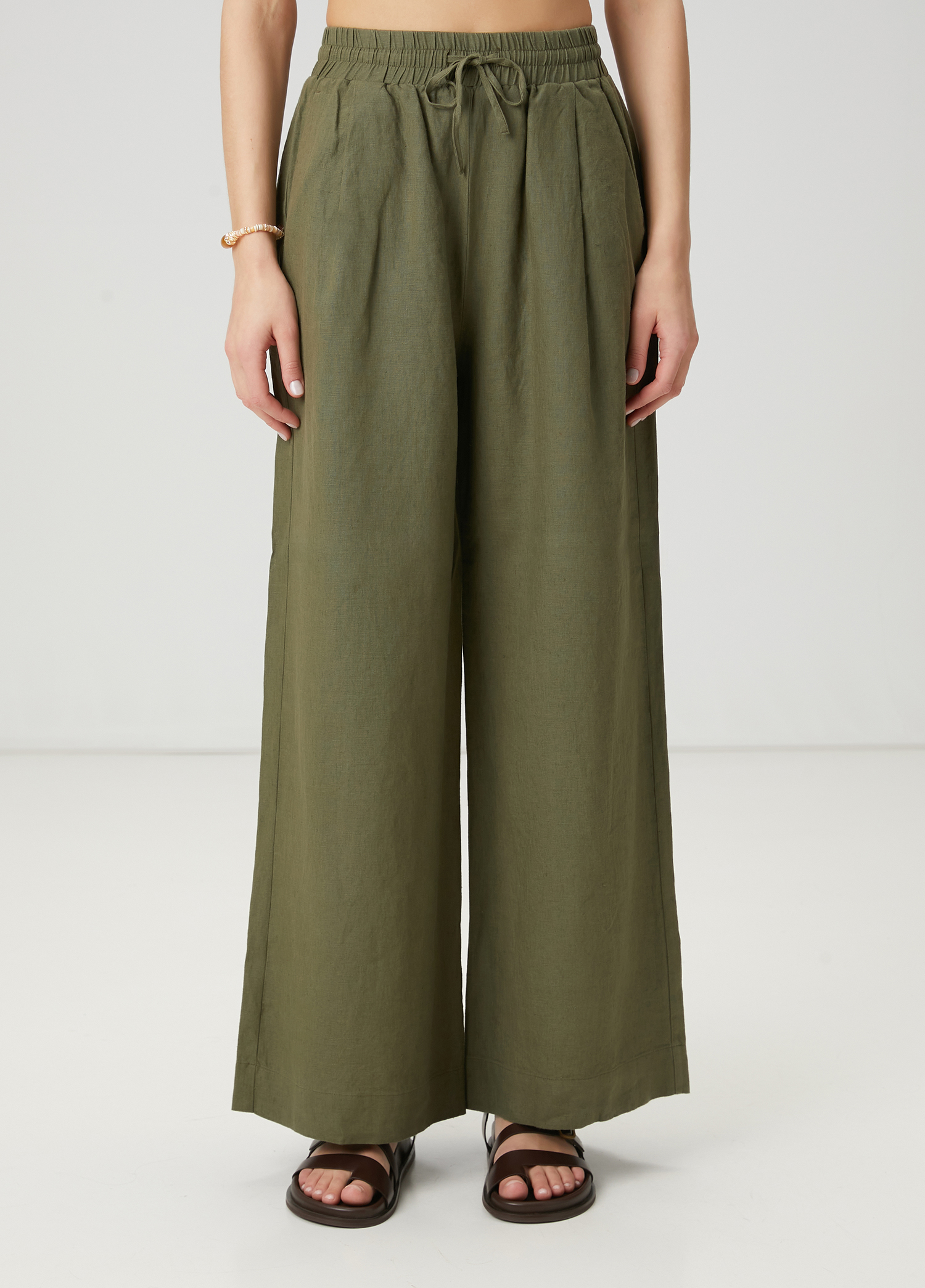Haki Keten Pantolon_1
