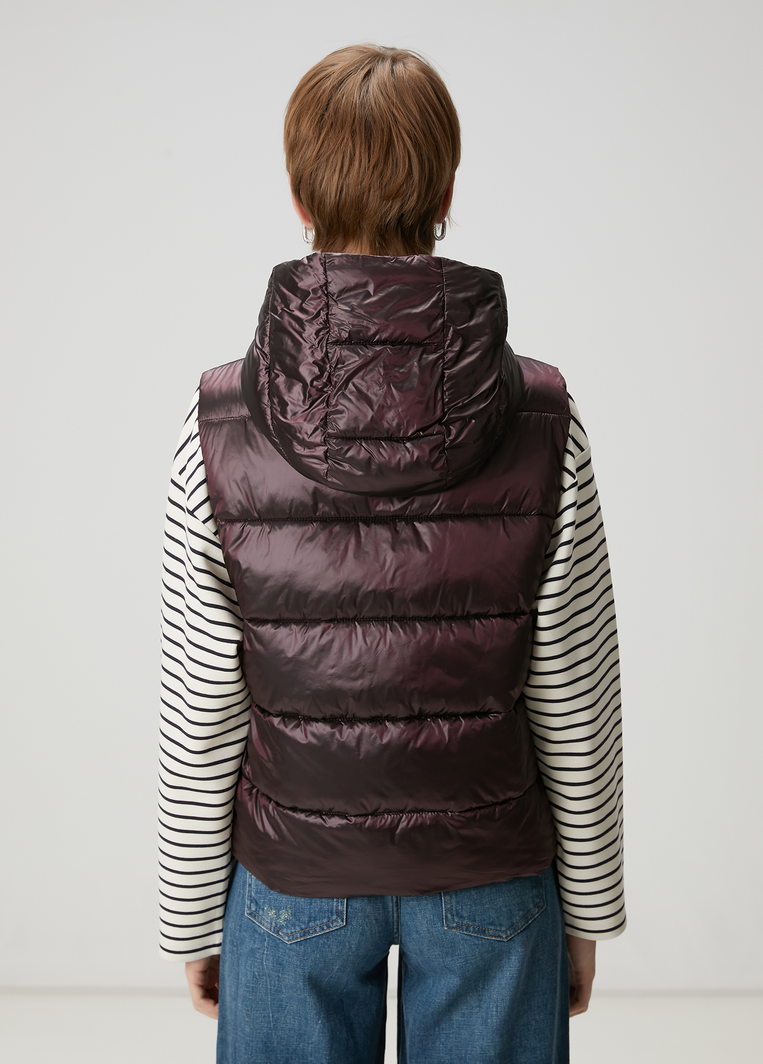 Mürdüm Kapitoneli Puffer Yelek_3