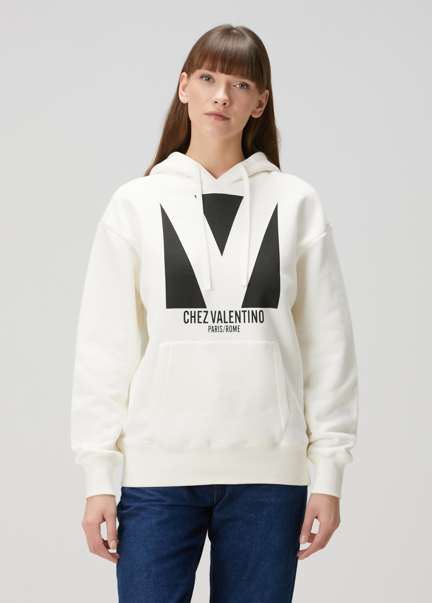 CHEZ VALENTINOオーバーサイズフーディー Chez Valentino フーディー メンズ | VALENTINO GARAVANI | 24S