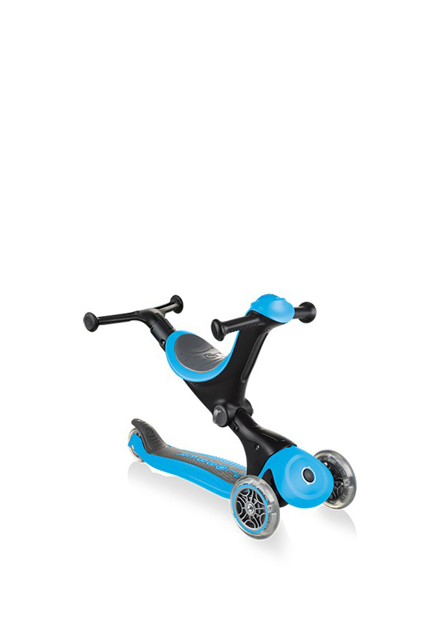 Globber Scooter for Kids GO UP Deluxe Lights Ash Blue — get