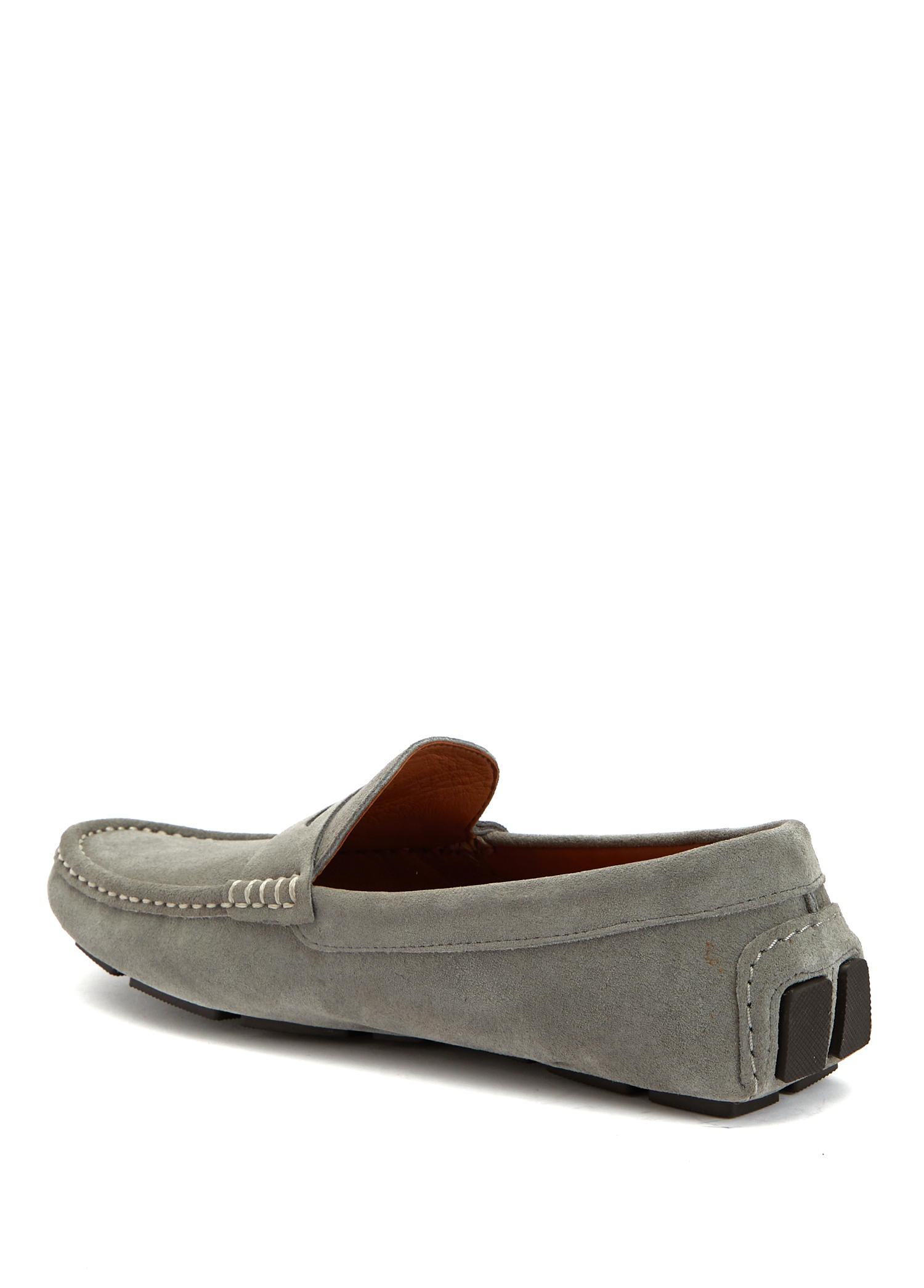 Gri Erkek Süet Loafer_2