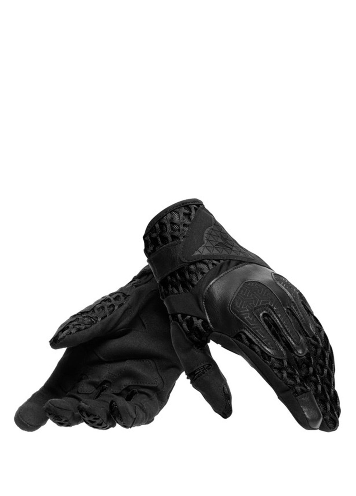 Air-Maze Black Unisex Motosiklet Eldiveni