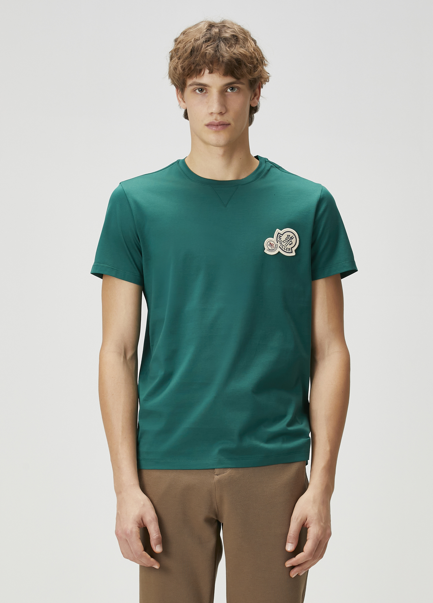 Yeşil Logo Patchli T-shirt