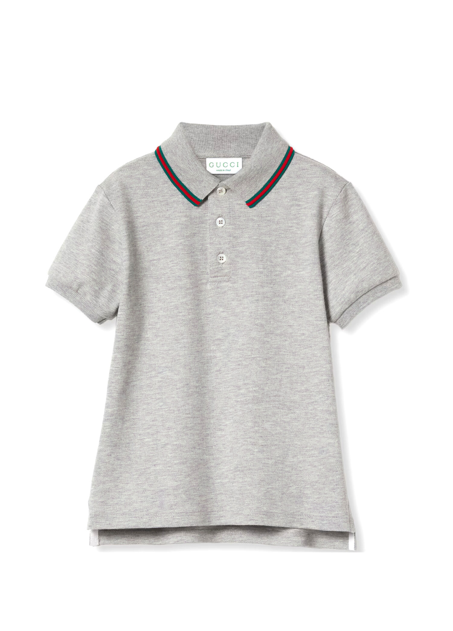 Açık Gri Polo Yaka Erkek Çocuk T-shirt