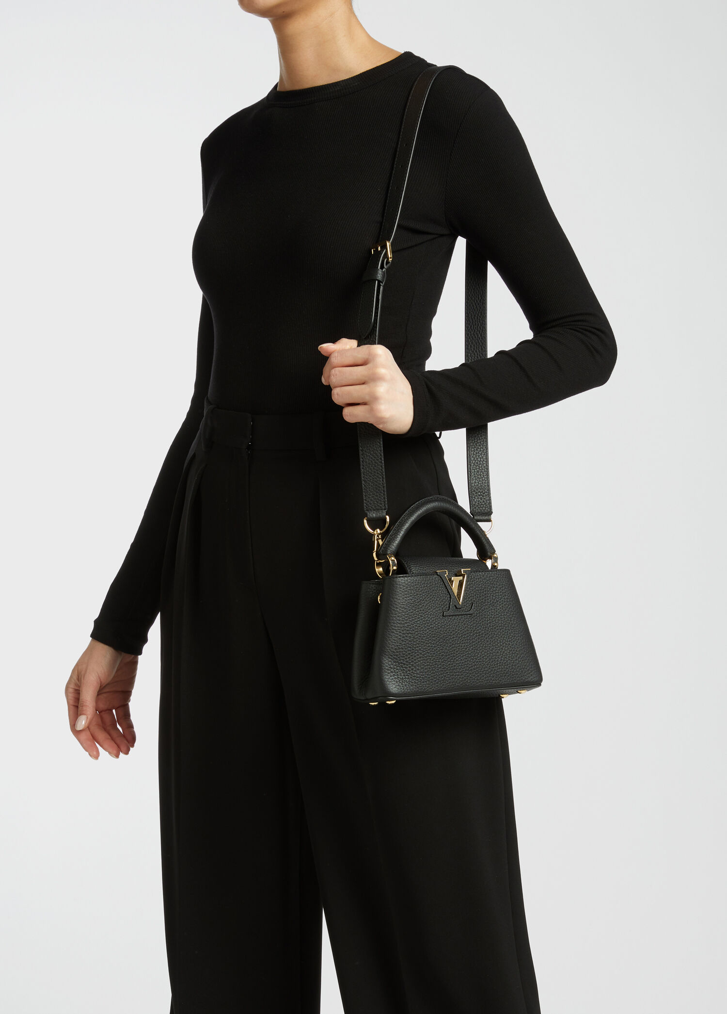 LOUIS VUITTON リョウザです Beymen Reborn - Louis Vuitton Capucines Çanta - Siyah