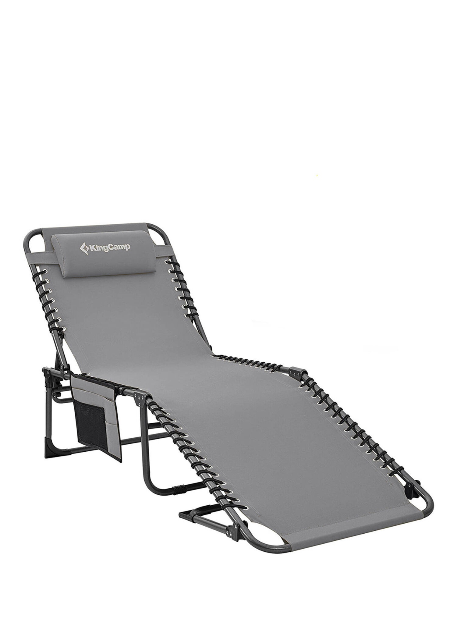 Berlin Classic Comfort Lounge Gri 5 Kademeli Katlanır Kamp Şezlong