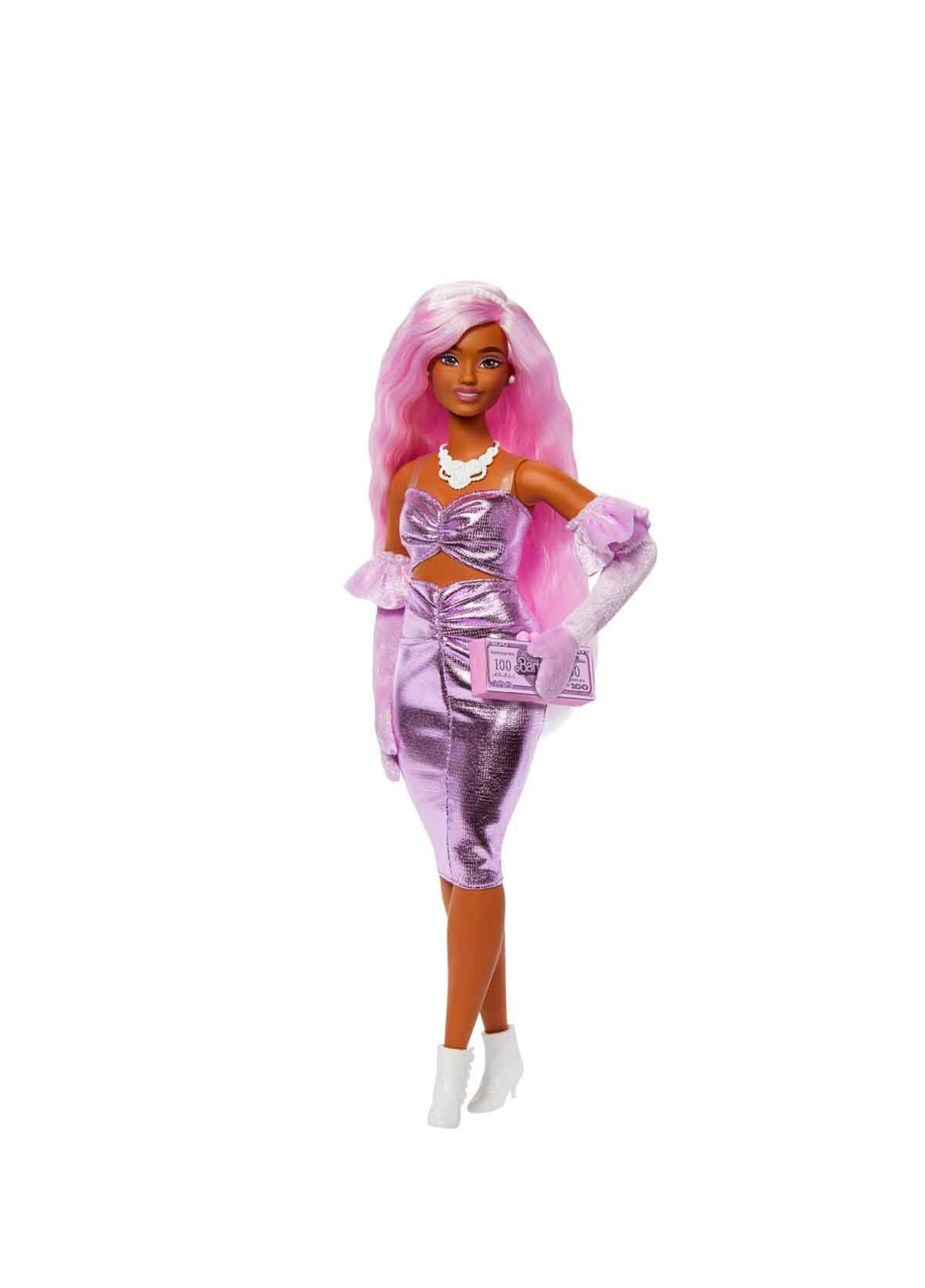 Deluxe Style Pembe Saçlı Model Bebek HYV25