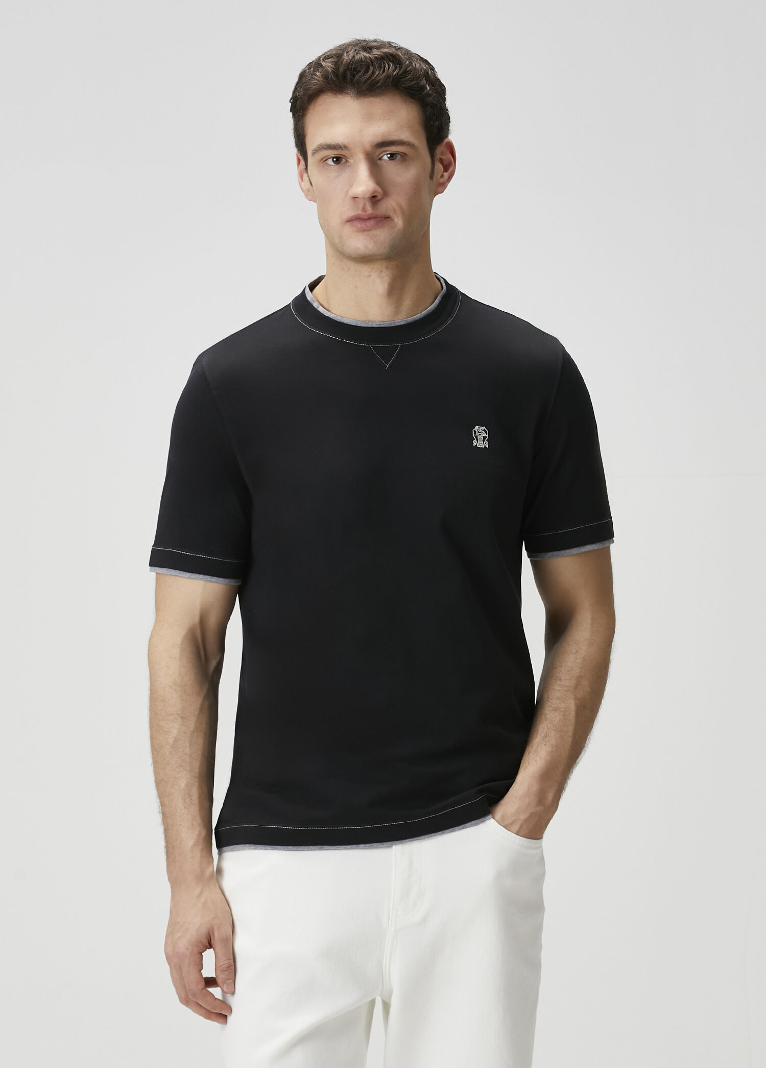 Brunello Cucinelli Siyah Erkek Siyah T-shirt 1886256 | Beymen